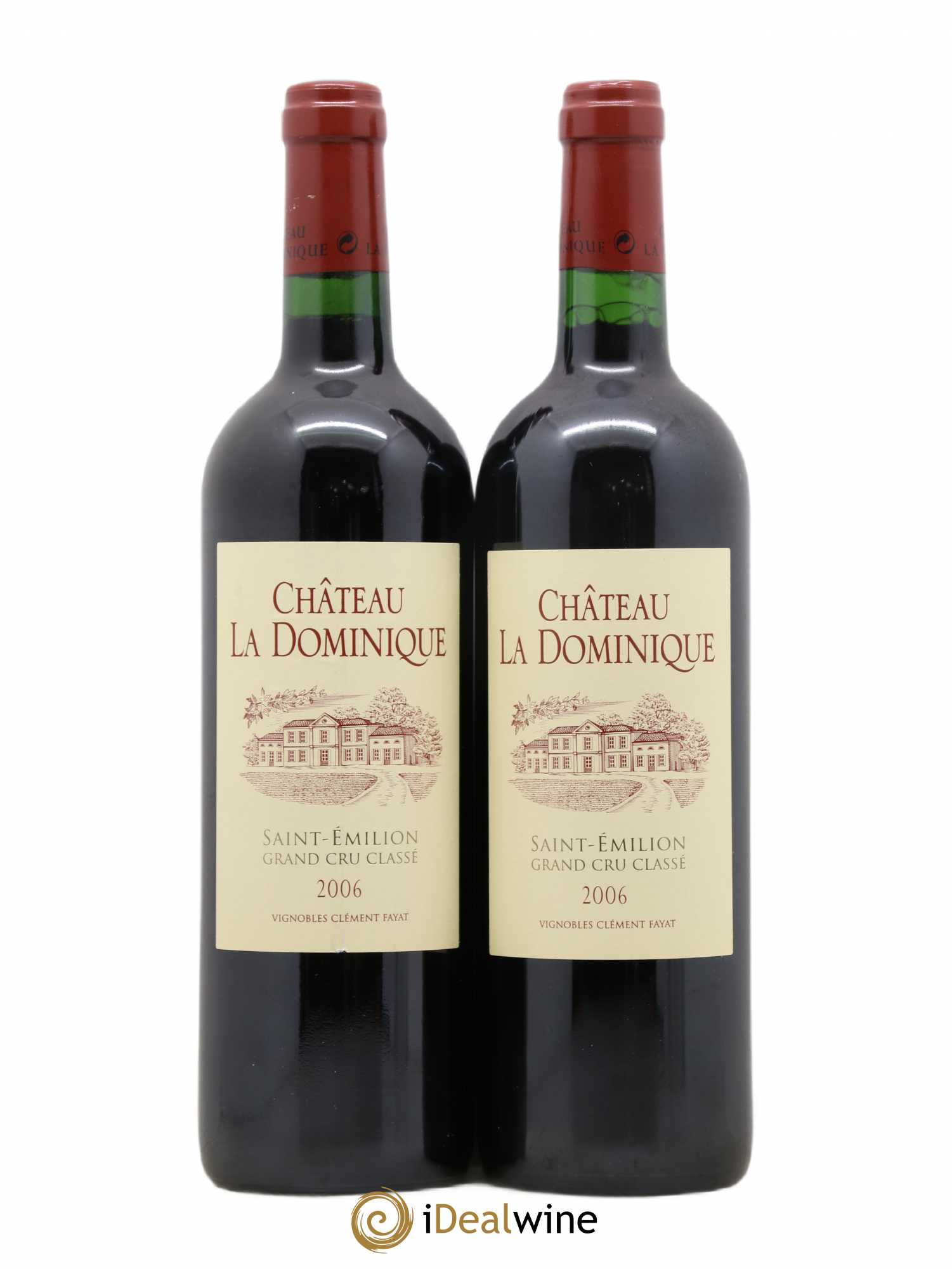 Château la Dominique Grand Cru Classé (sans prix de réserve) 2006 - Lot de 2 bouteilles - 0