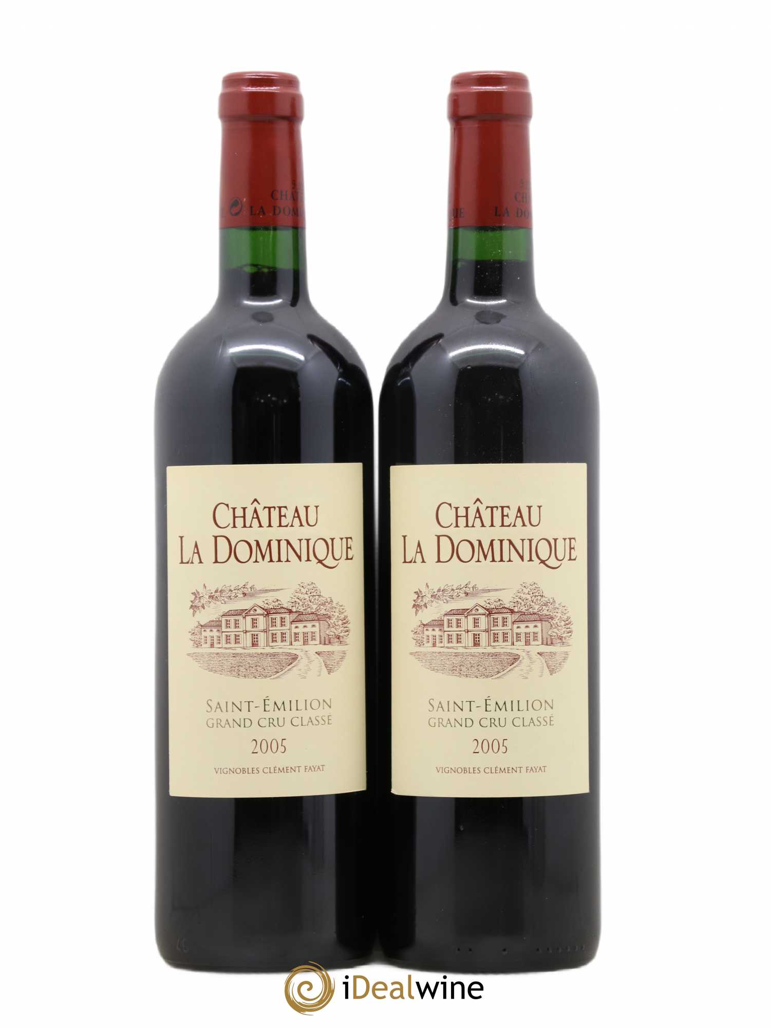 Château la Dominique Grand Cru Classé 2005 - Lot de 2 bouteilles - 0