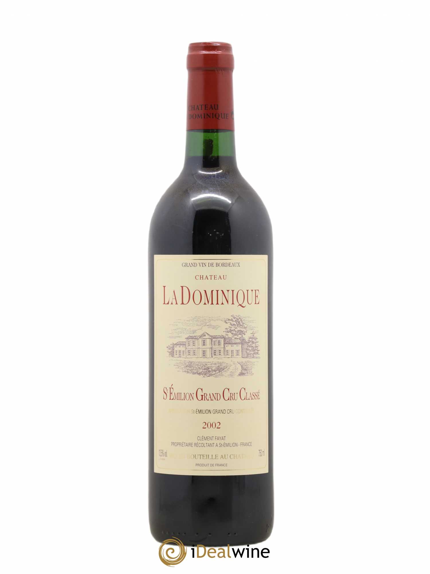 Château la Dominique Grand Cru Classé 2002 - Lot de 1 bouteille - 0