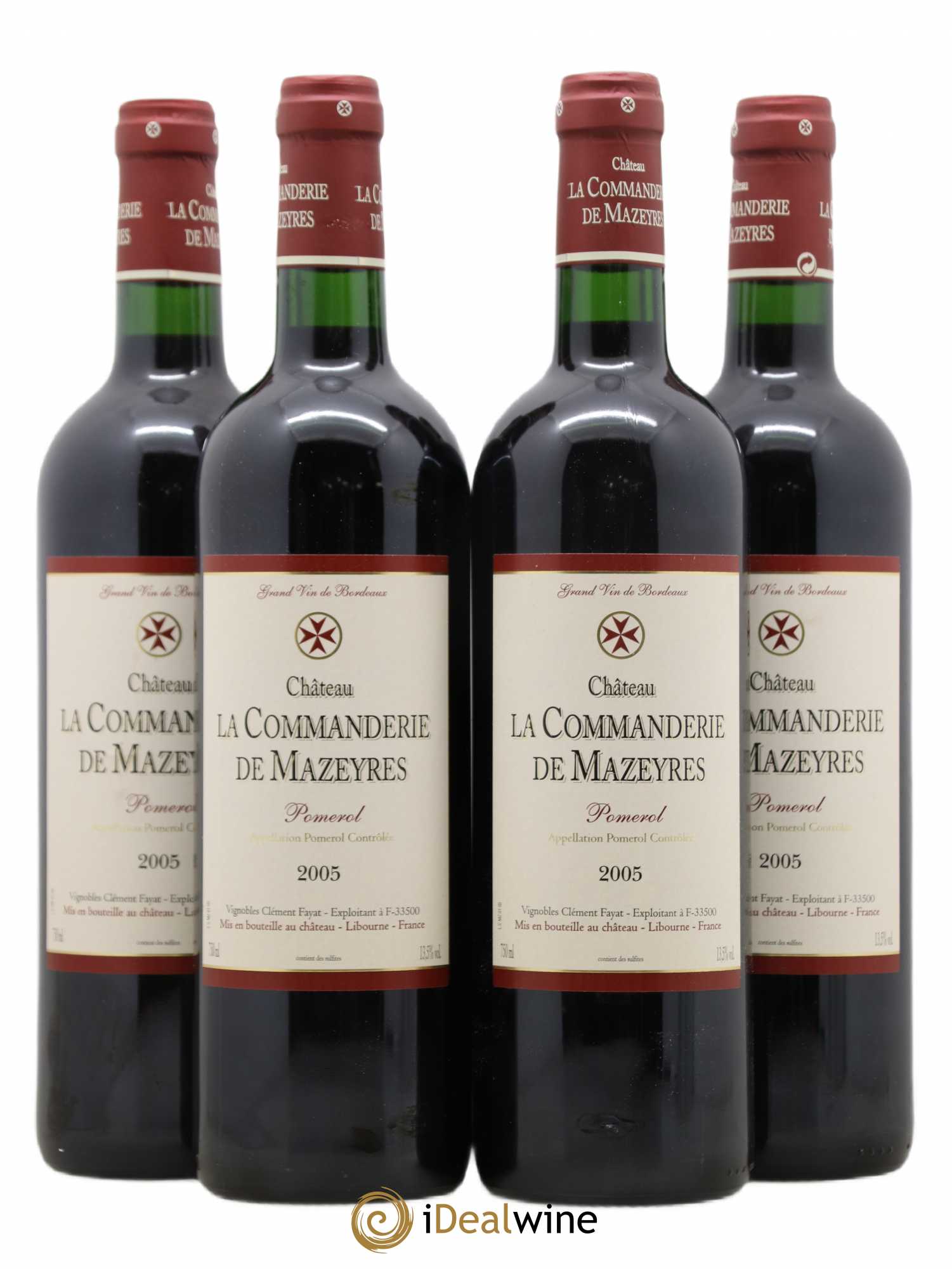 Château La Commanderie de Mazeyres 2005 - Lot de 4 bouteilles - 0