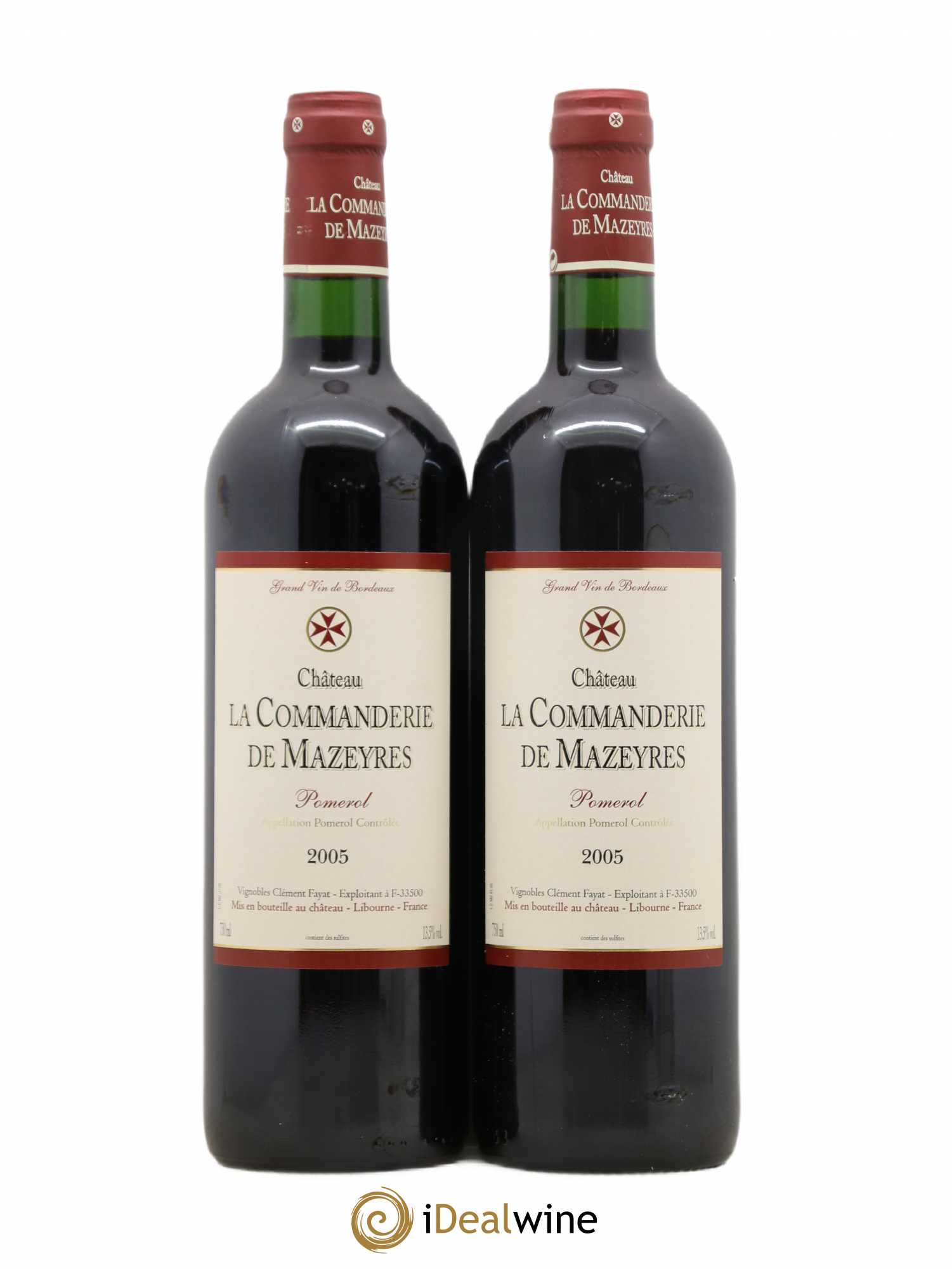 Château La Commanderie de Mazeyres 2005 - Lot de 2 bouteilles - 0