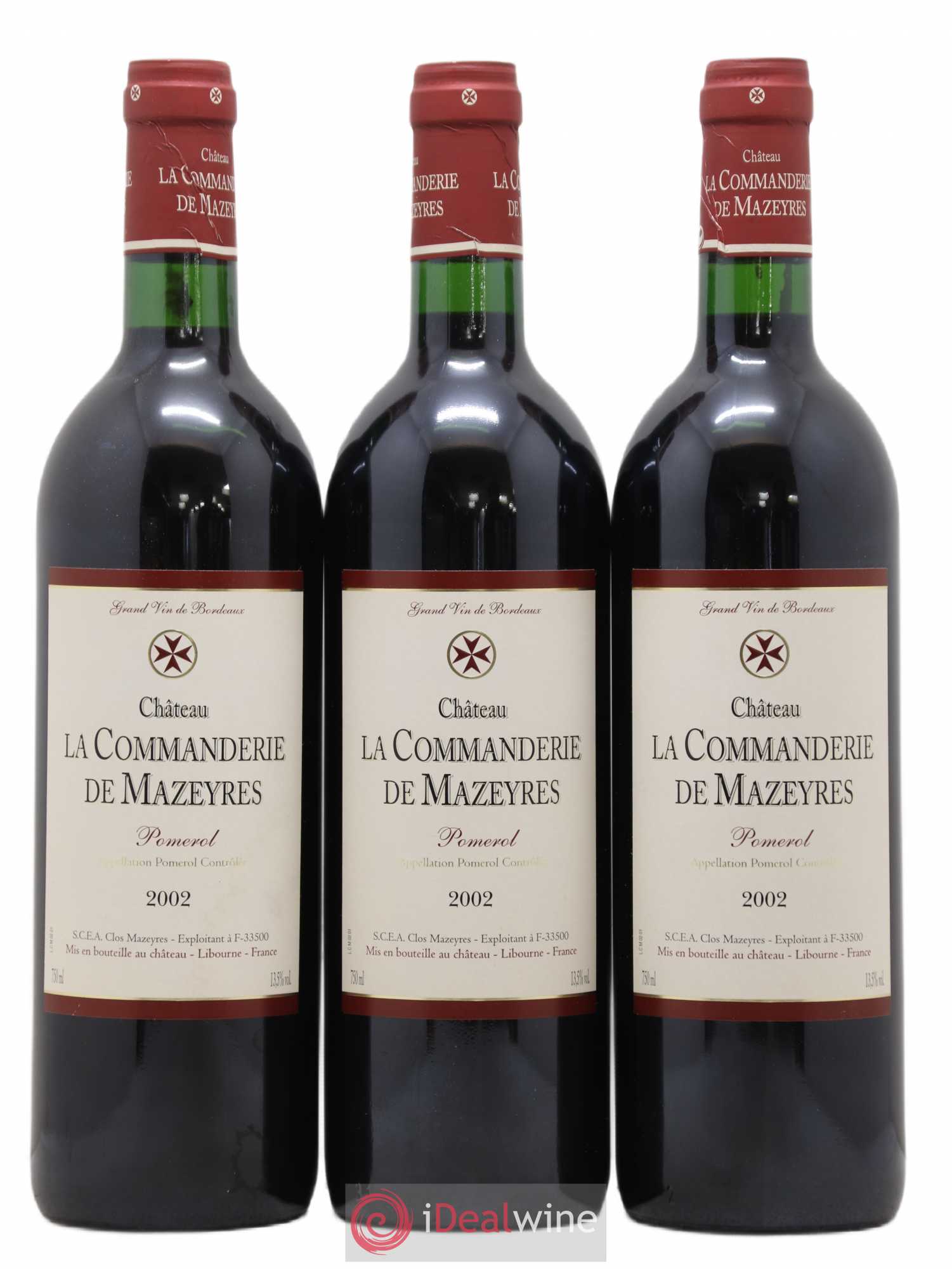 Château La Commanderie de Mazeyres 2002 - Lot de 6 bouteilles - 2