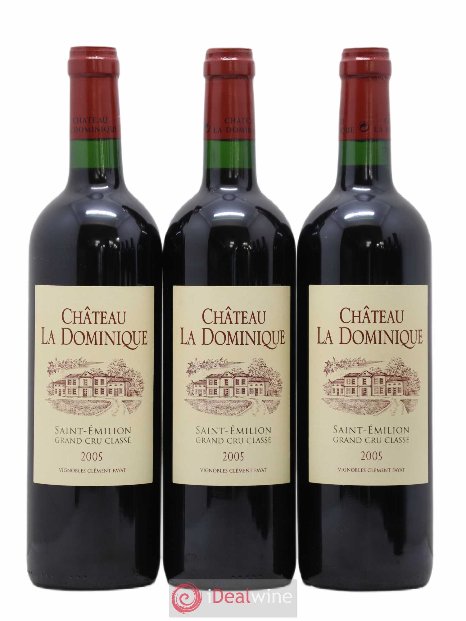 Château la Dominique Grand Cru Classé 2005 - Lot de 6 bouteilles - 1