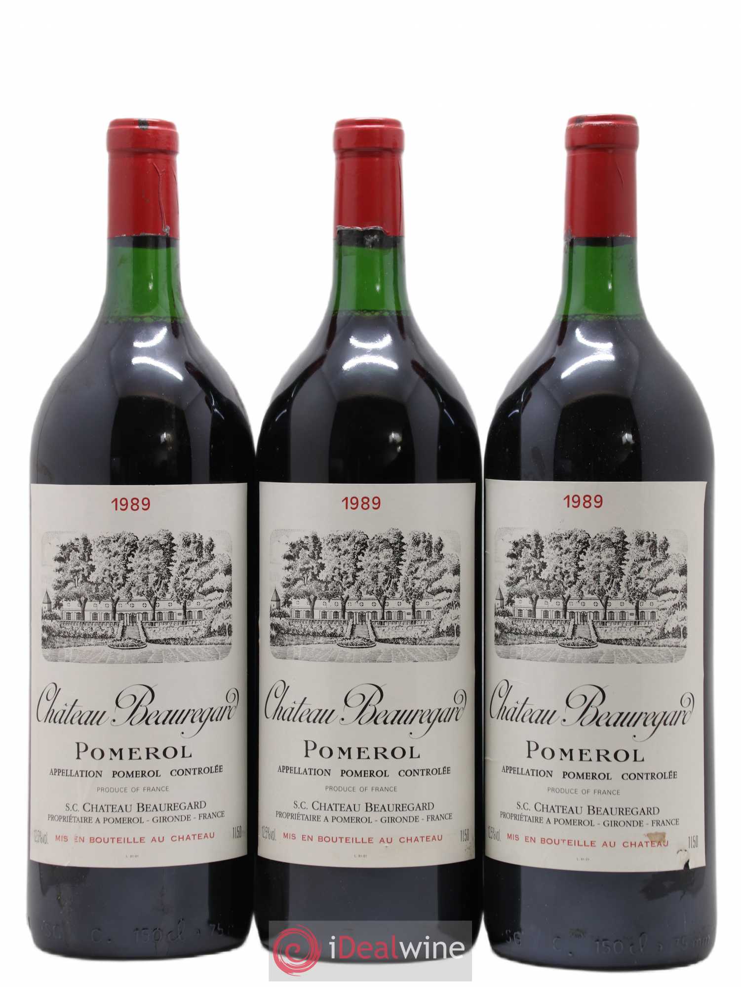 Château Beauregard 1989 - Lot de 3 magnums - 0