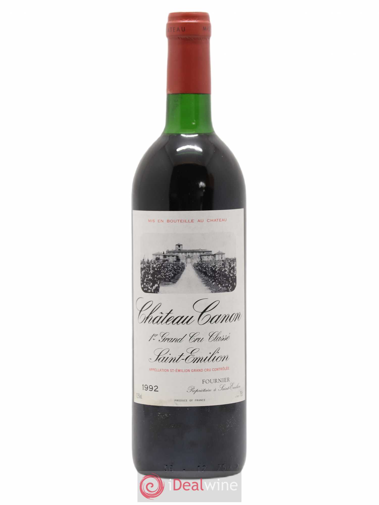 Château Canon 1er Grand Cru Classé B 1992 - Lot de 1 bouteille - 0