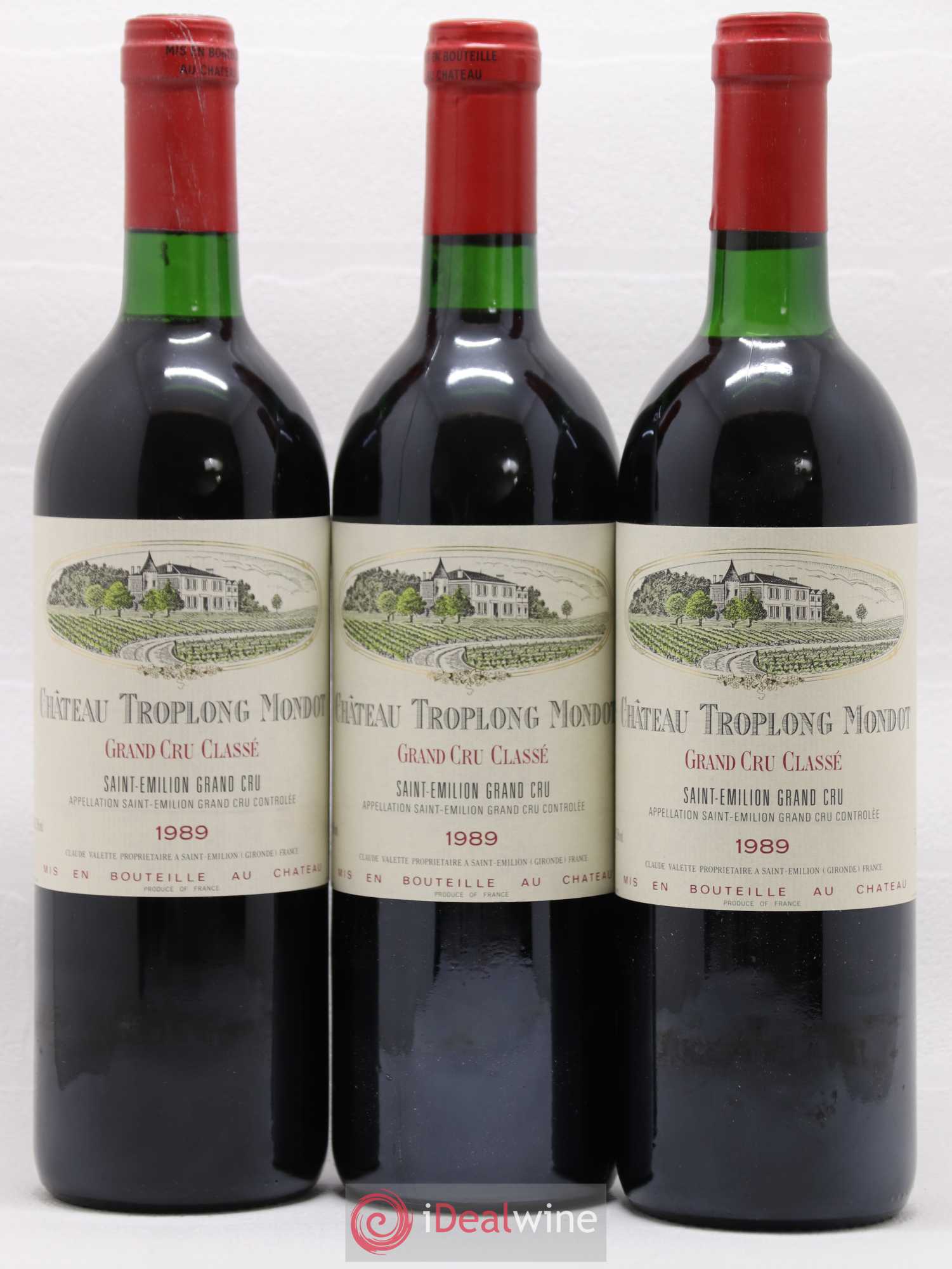 Château Troplong Mondot 1er Grand Cru Classé B 1989 - Lot de 6 bouteilles - 2