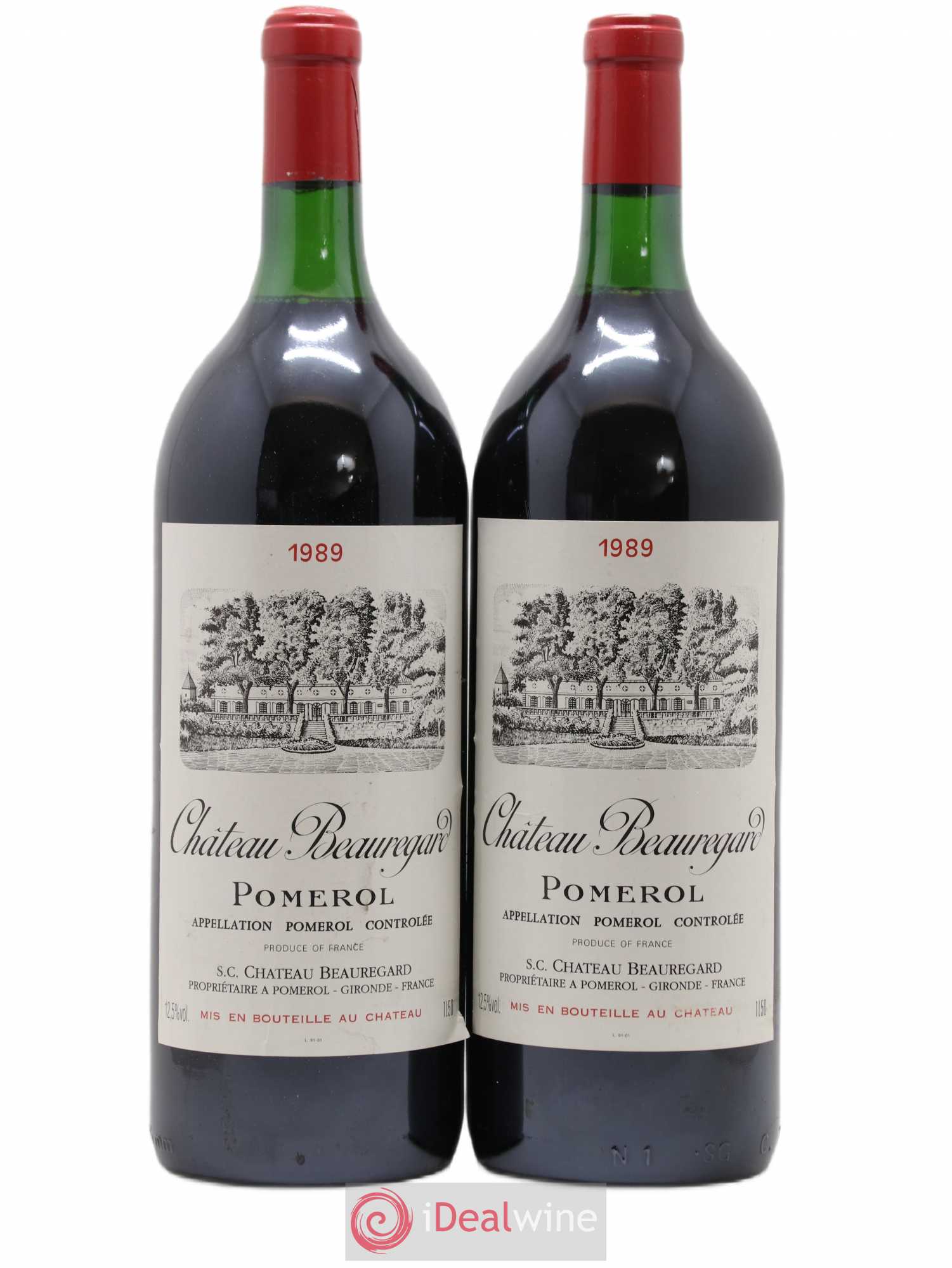 Château Beauregard 1989 - Lot de 2 magnums - 0
