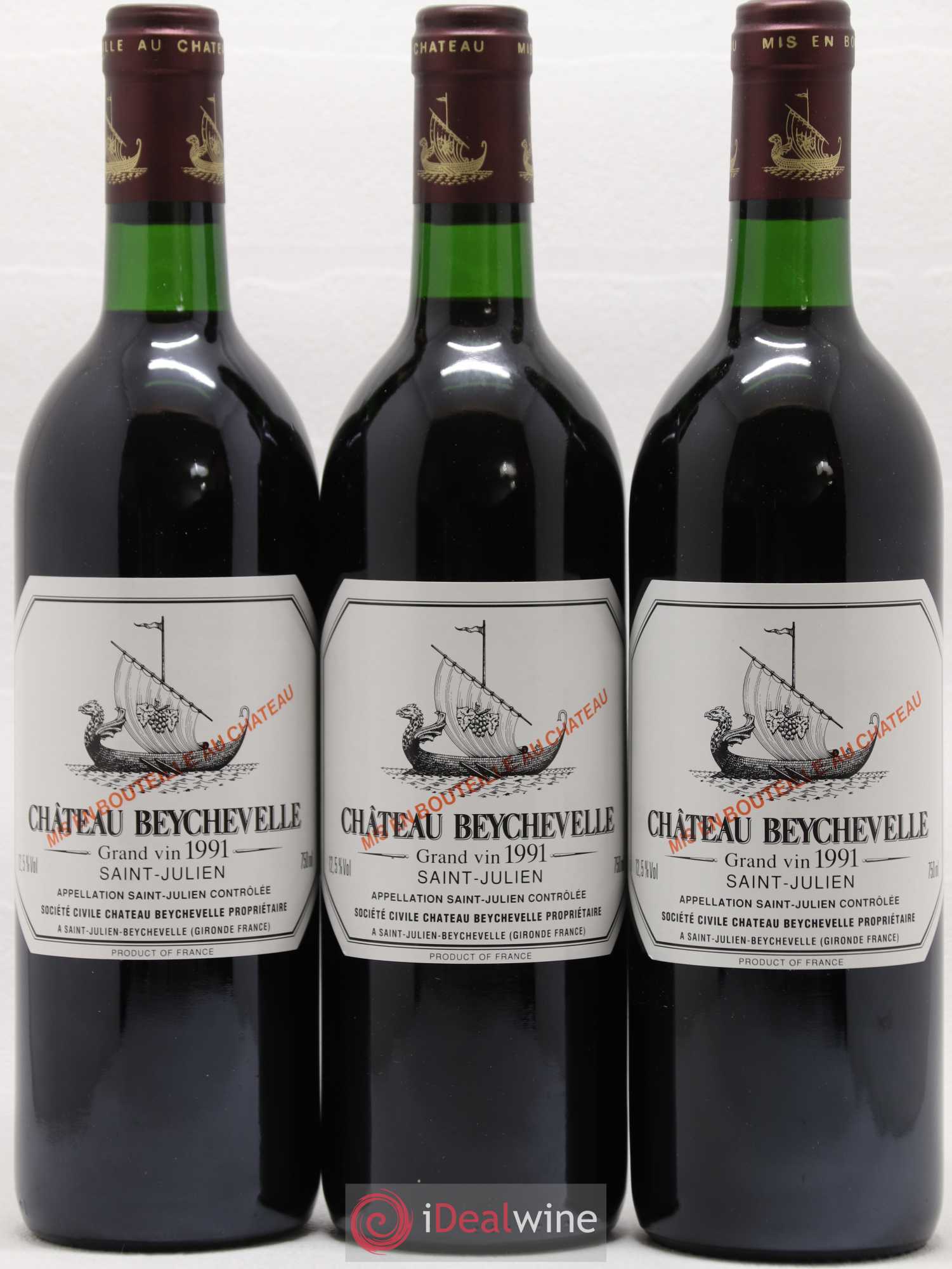 Château Beychevelle 4ème Grand Cru Classé 1991 - Lot de 6 bouteilles - 2