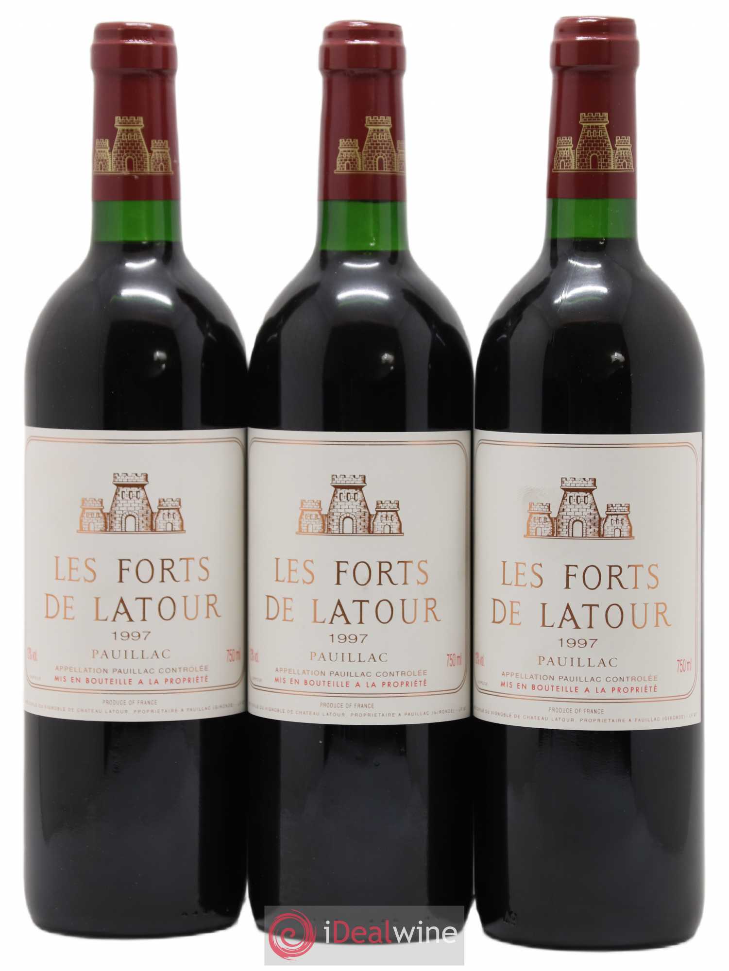 Les Forts de Latour Second Vin 1997 - Lot de 3 bouteilles - 0