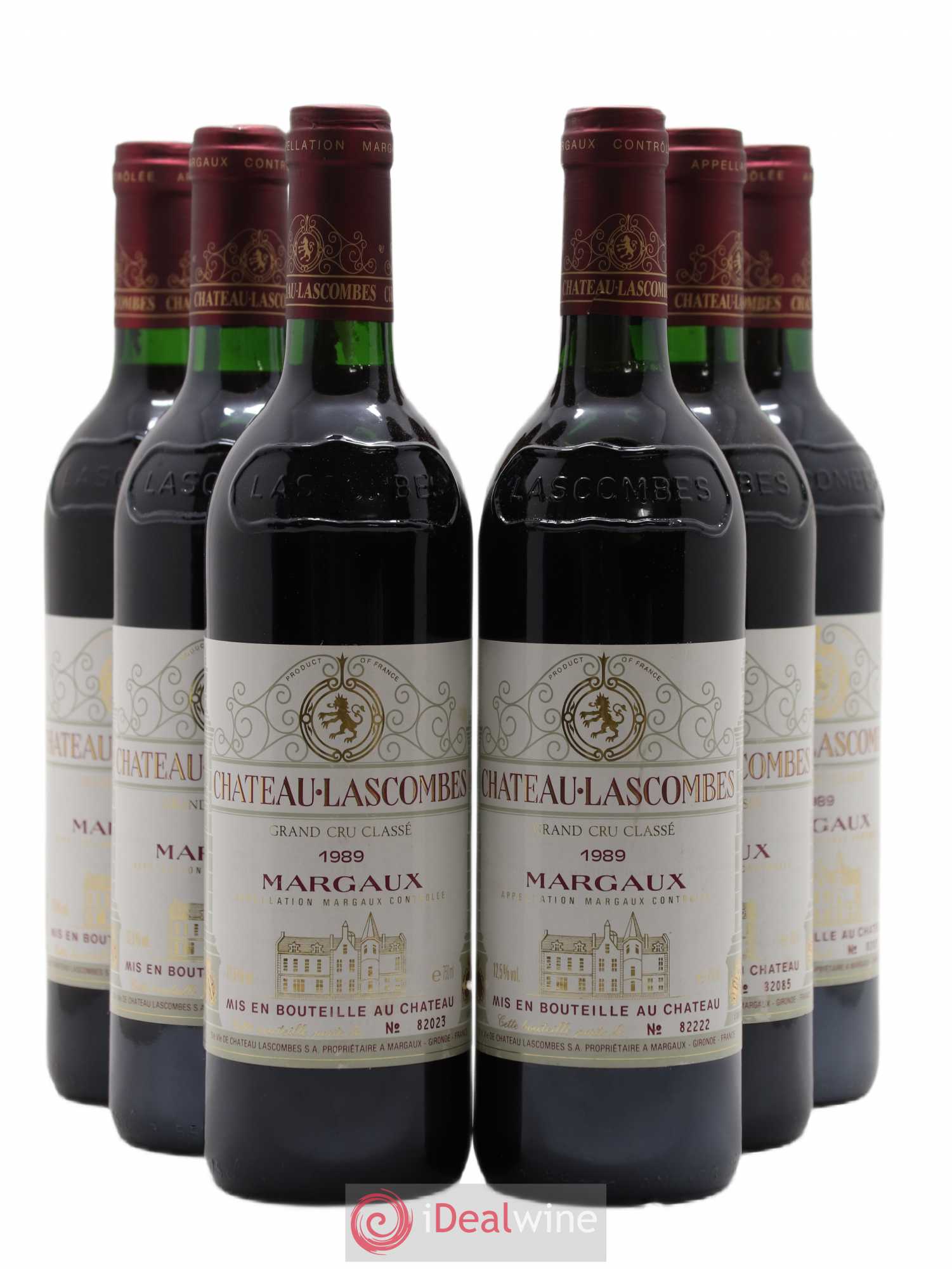 Château Lascombes 2ème Grand Cru Classé 1989 - Lot de 6 bouteilles - 0