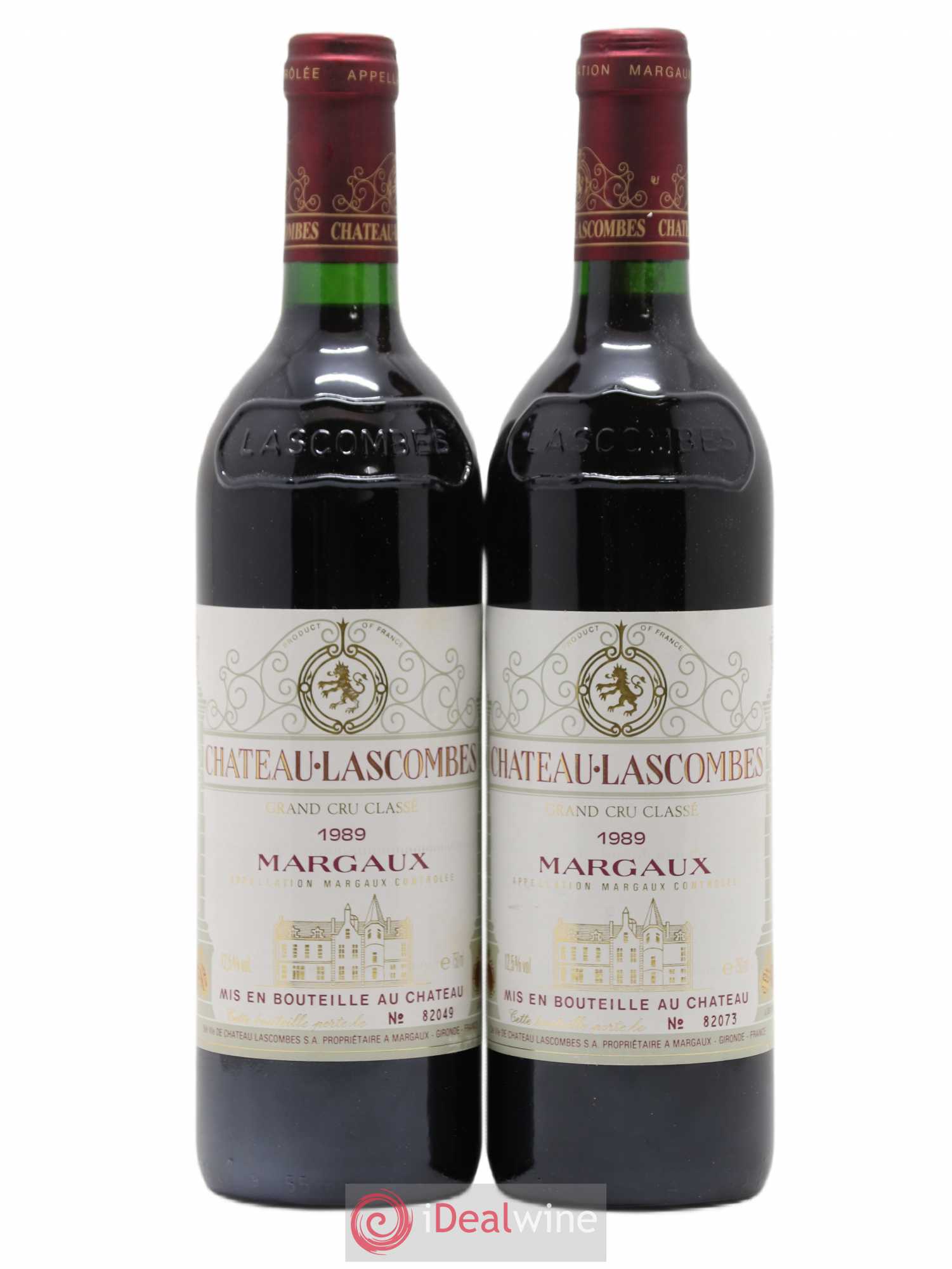 Château Lascombes 2ème Grand Cru Classé 1989 - Lot de 2 bouteilles - 0