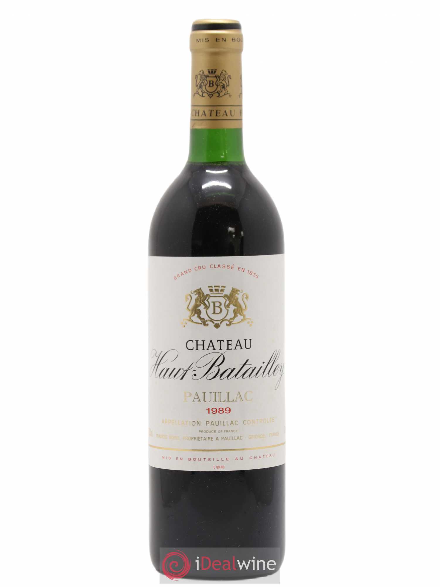 Château Haut Batailley 5ème Grand Cru Classé 1989 - Lot de 1 bouteille - 0