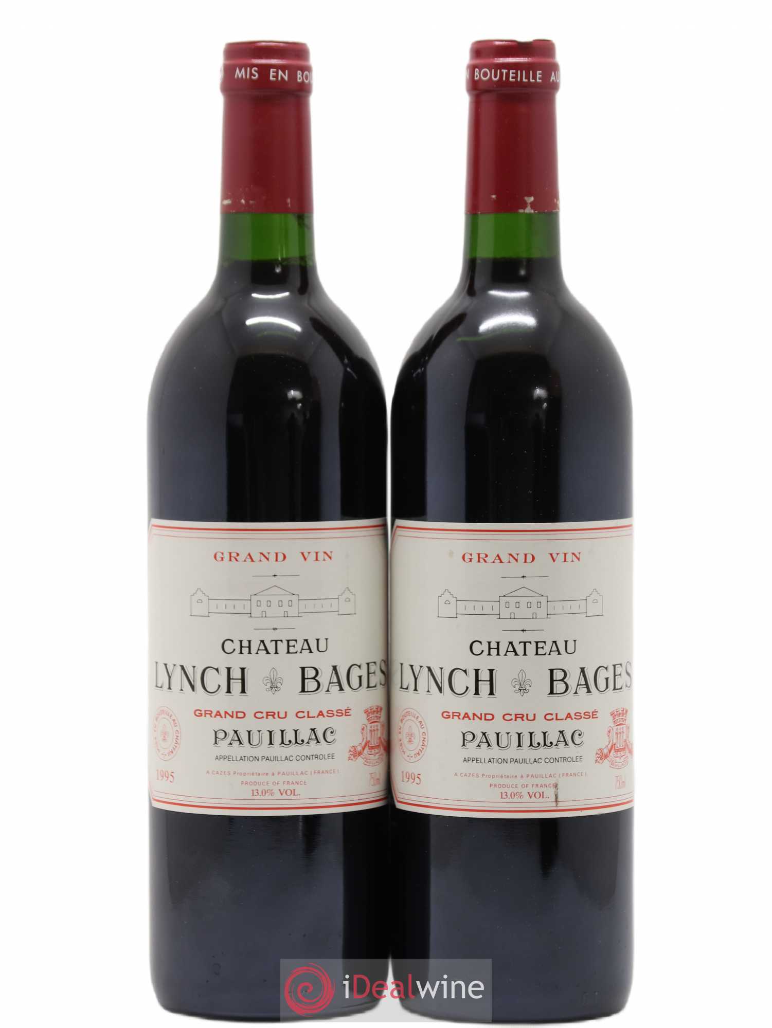 Château Lynch Bages 5ème Grand Cru Classé 1995 - Lot de 2 bouteilles - 0