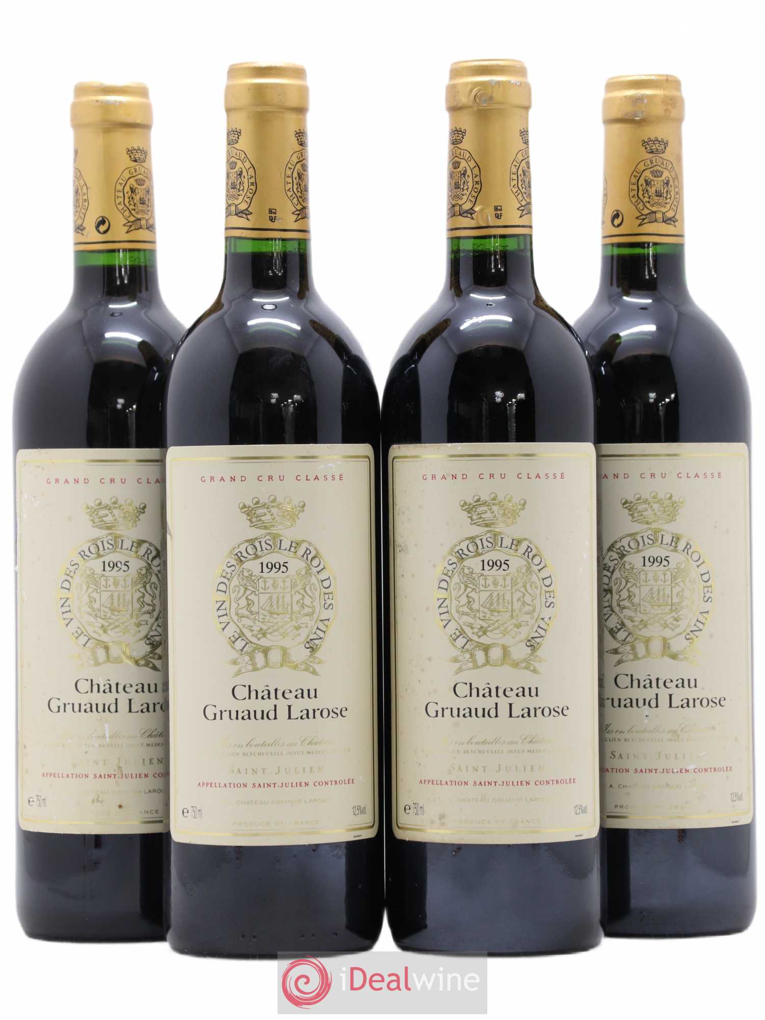 Château Gruaud Larose 2ème Grand Cru Classé 1995 - Lot de 4 bouteilles - 0