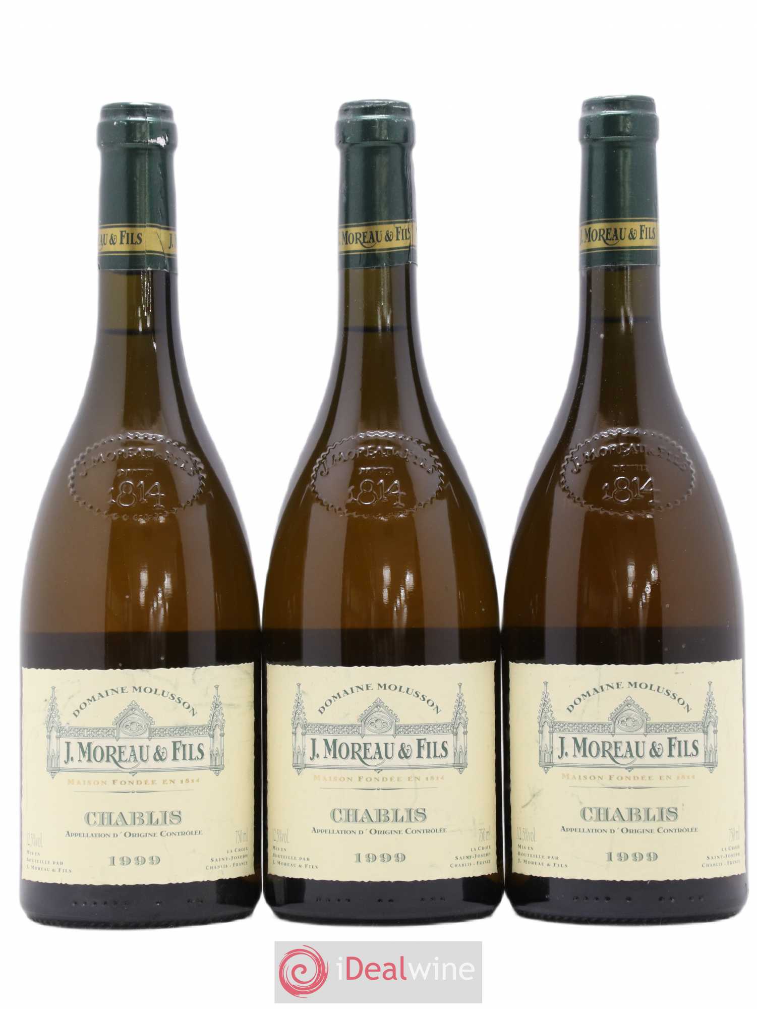 Chablis Domaine de Molusson 1999 - Posten von 3 Flaschen - 0