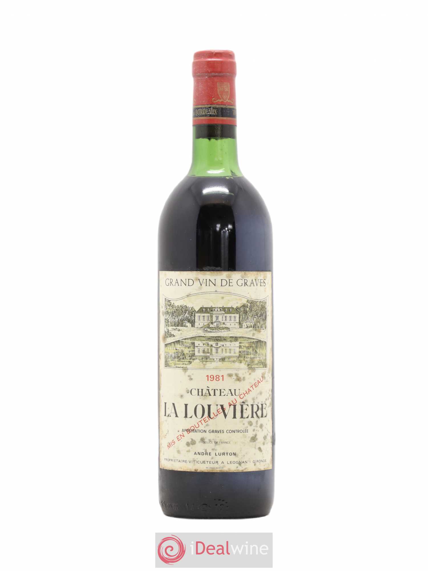 Château la Louvière 1981 - Lot de 1 bouteille - 0