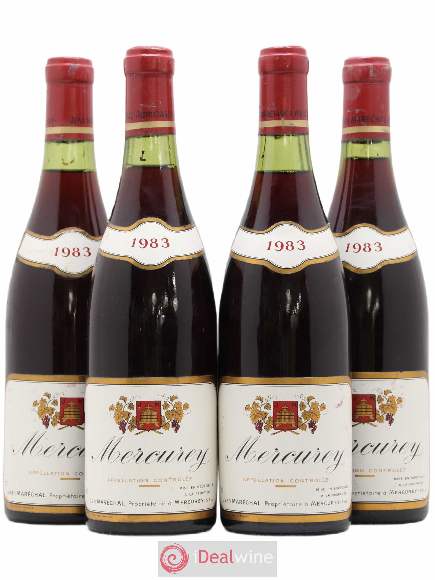 Mercurey Jean Maréchal 1983 - Lot de 4 bouteilles - 0