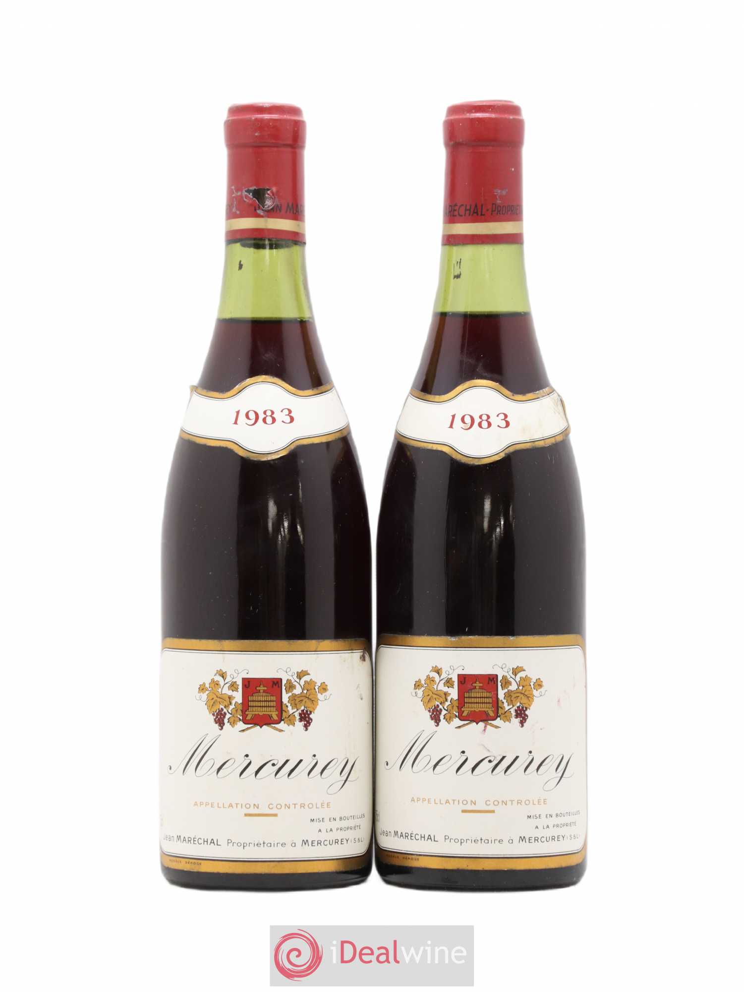 Mercurey Jean Maréchal 1983 - Lot de 2 bouteilles - 0