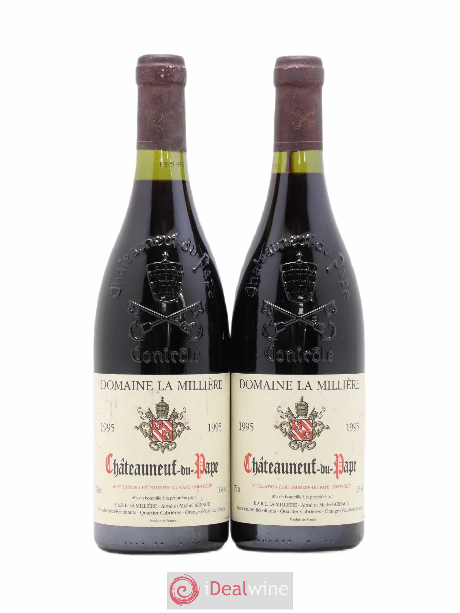 Châteauneuf-du-Pape Domaine La Millière 1995 - Posten von 2 Flaschen - 0