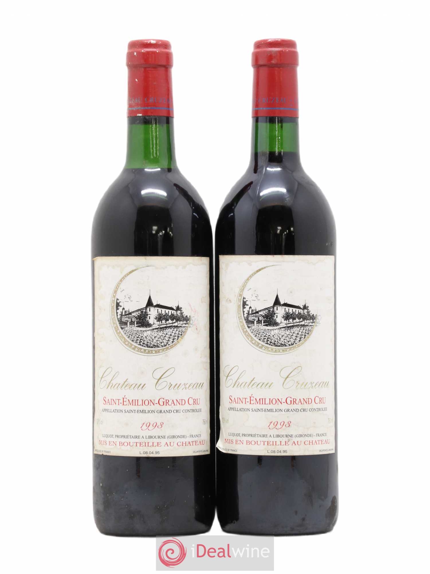 Château Cruzeau 1993 - Lot de 2 bouteilles - 0