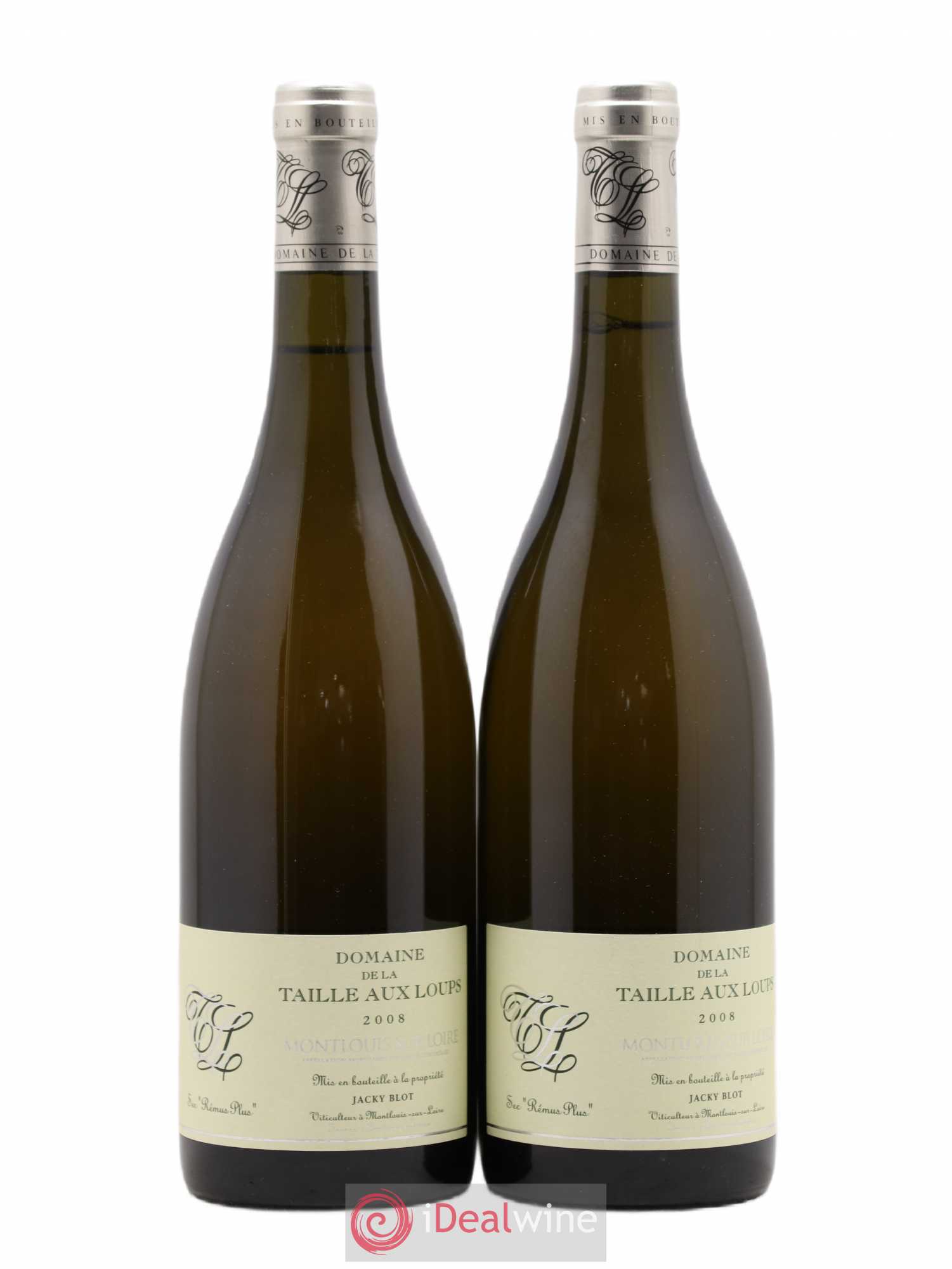 Montlouis-sur-Loire Rémus Plus La Taille aux Loups - Jacky Blot 2008 - Lot de 2 bouteilles - 0