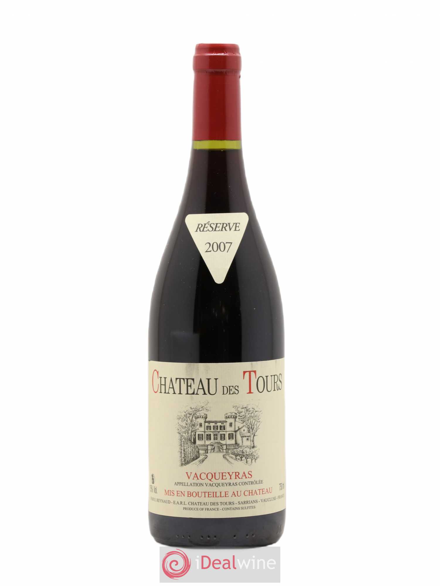 Vacqueyras Château des Tours Emmanuel Reynaud 2007 - Lot de 1 bouteille - 0