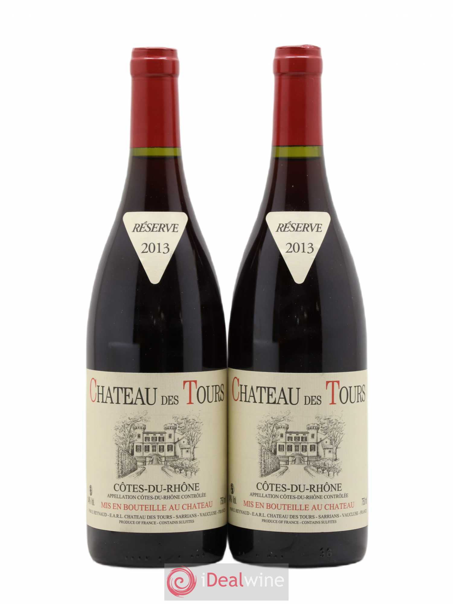 Côtes-du-Rhône Château des Tours Emmanuel Reynaud 2013 - Lot de 2 bouteilles - 0