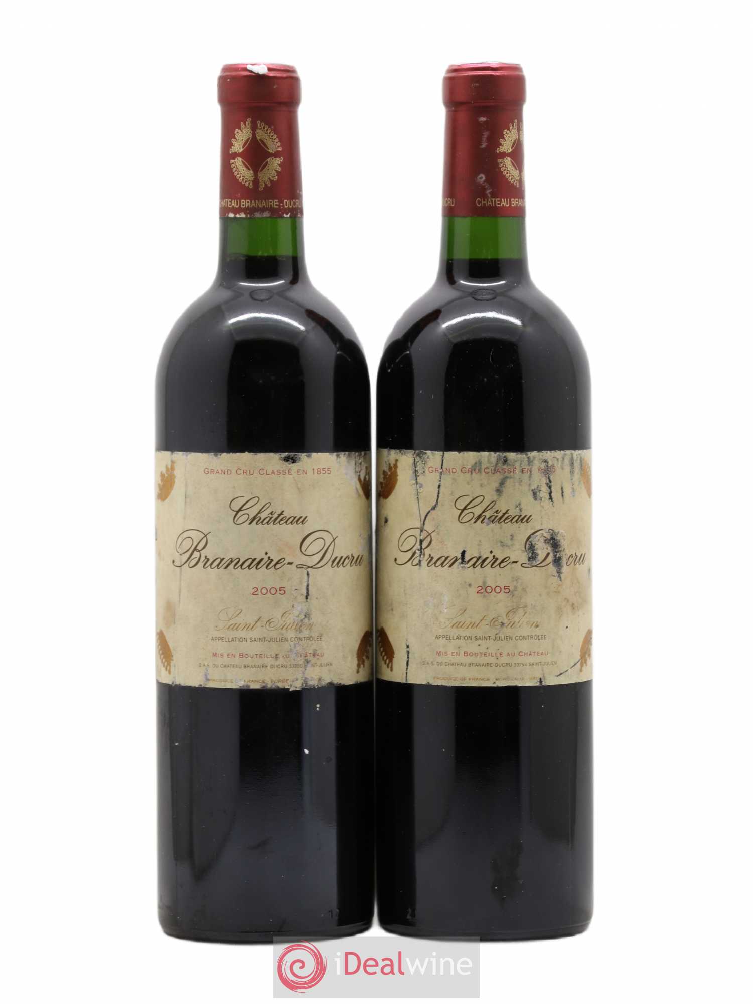 Château Branaire Ducru 4ème Grand Cru Classé 2005 - Lot de 2 bouteilles - 0