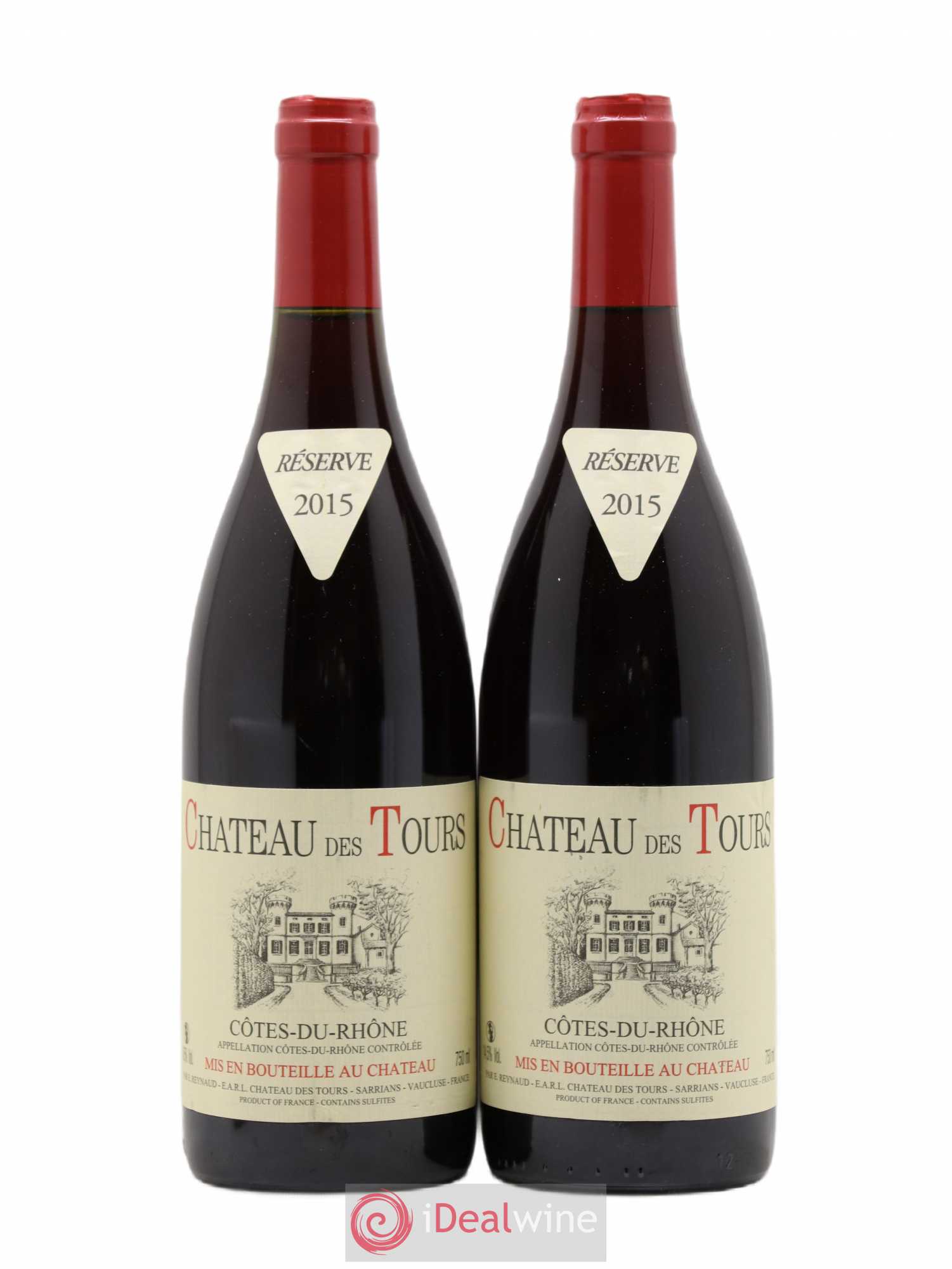 Côtes-du-Rhône Château des Tours Emmanuel Reynaud 2015 - Lot de 2 bouteilles - 0