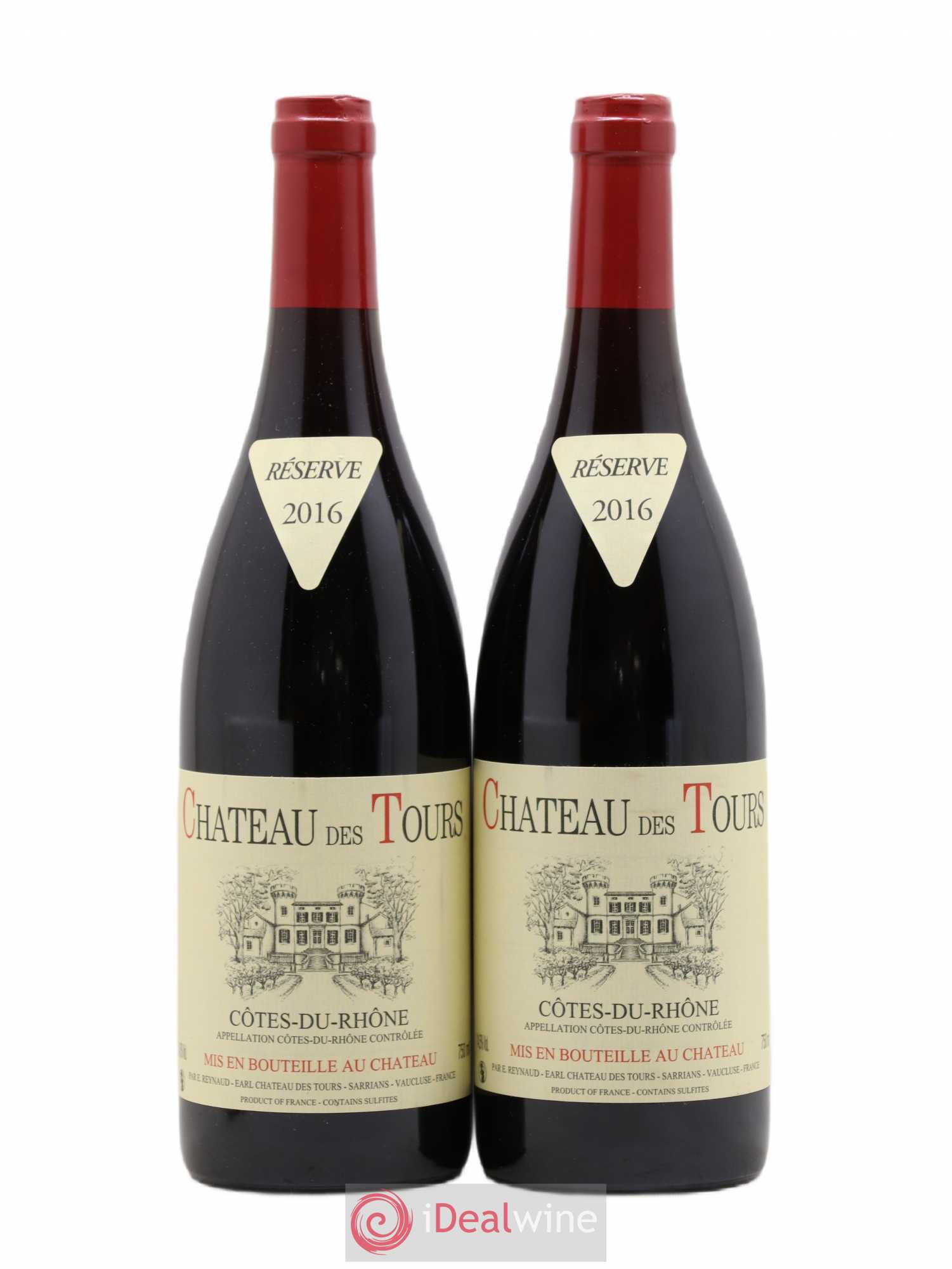 Côtes-du-Rhône Château des Tours Emmanuel Reynaud 2016 - Lot de 2 bouteilles - 0