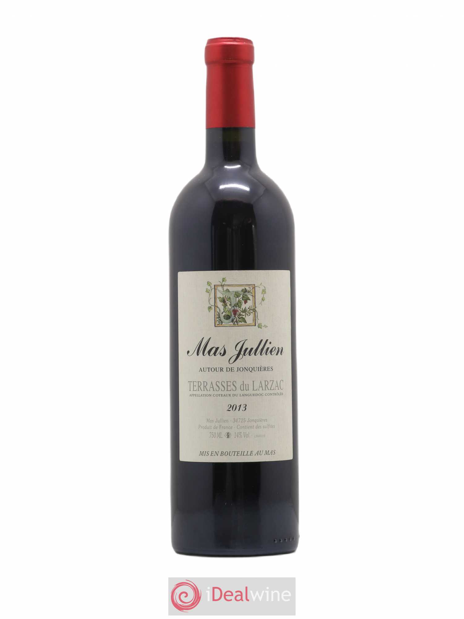 Terrasses du Larzac Mas Jullien Autour de Jonquières Olivier Jullien 2013 - Lot de 1 bouteille - 0