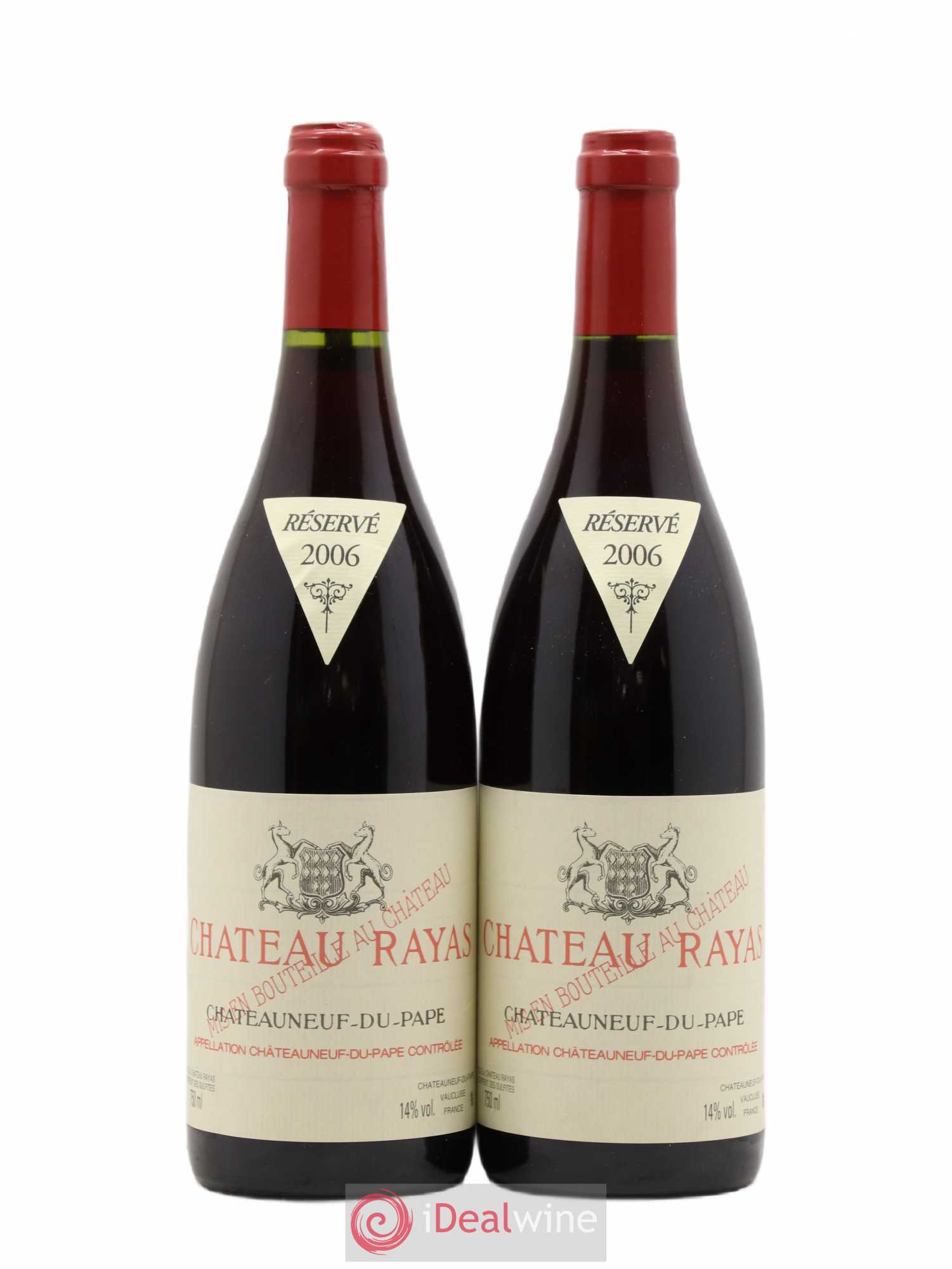 Châteauneuf-du-Pape Château Rayas Emmanuel Reynaud 2006 - Lot de 2 bouteilles - 0