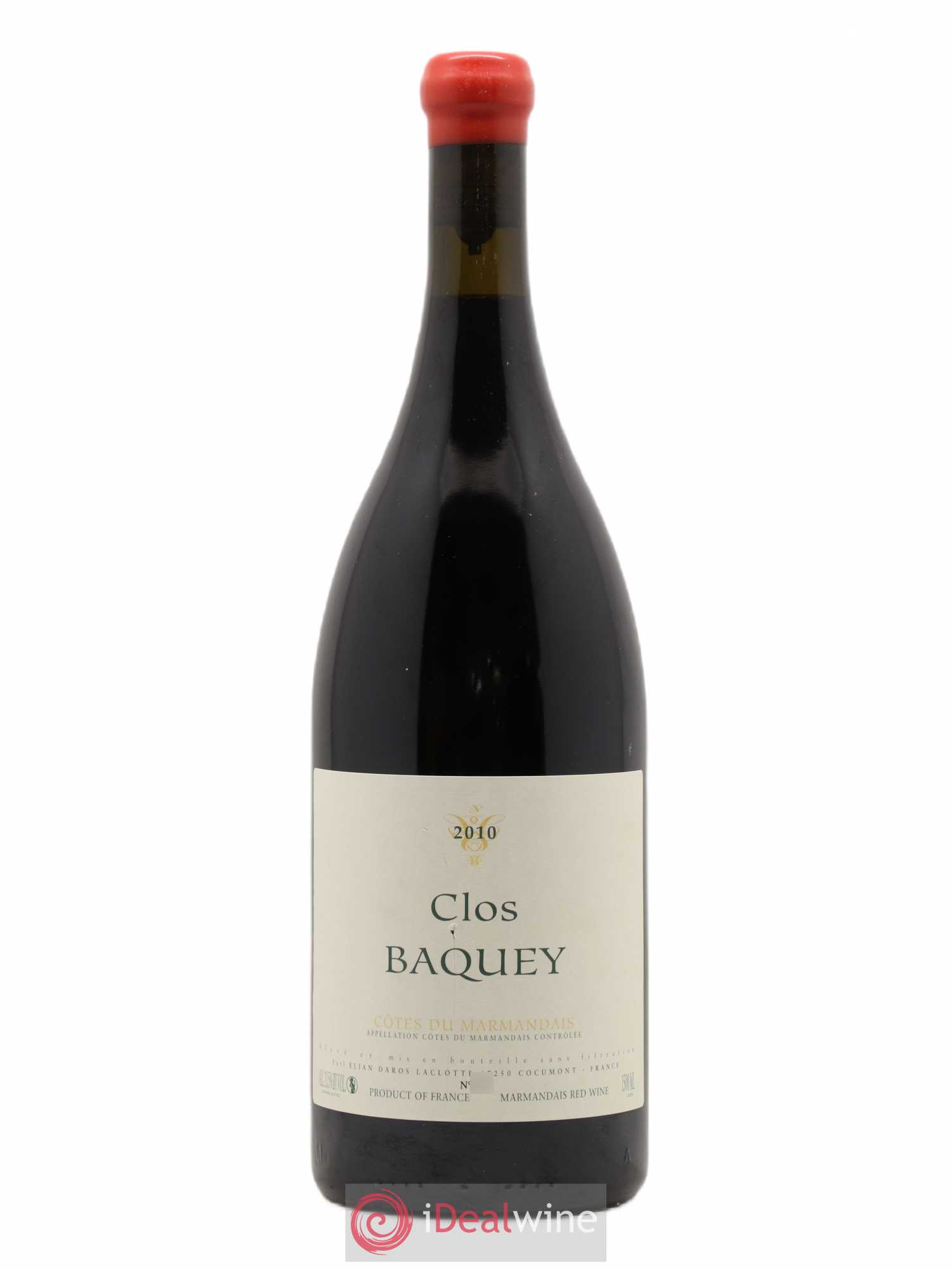 Côtes du Marmandais Clos Baquey Elian Da Ros (Domaine) 2010 - Lot de 1 magnum - 0