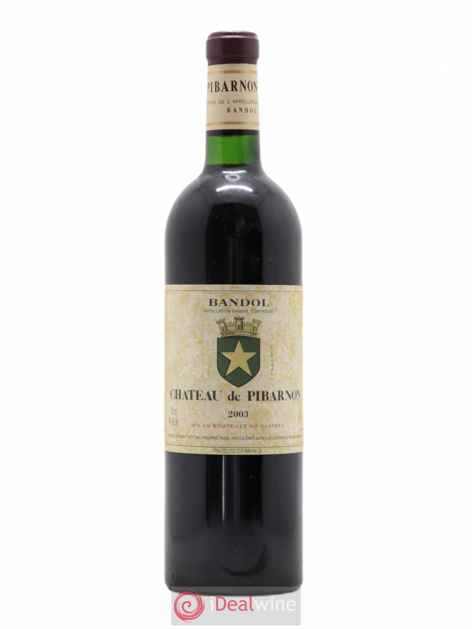 Bandol Château de Pibarnon Comte de Saint-Victor 2003 - Lot de 1 bouteille - 0