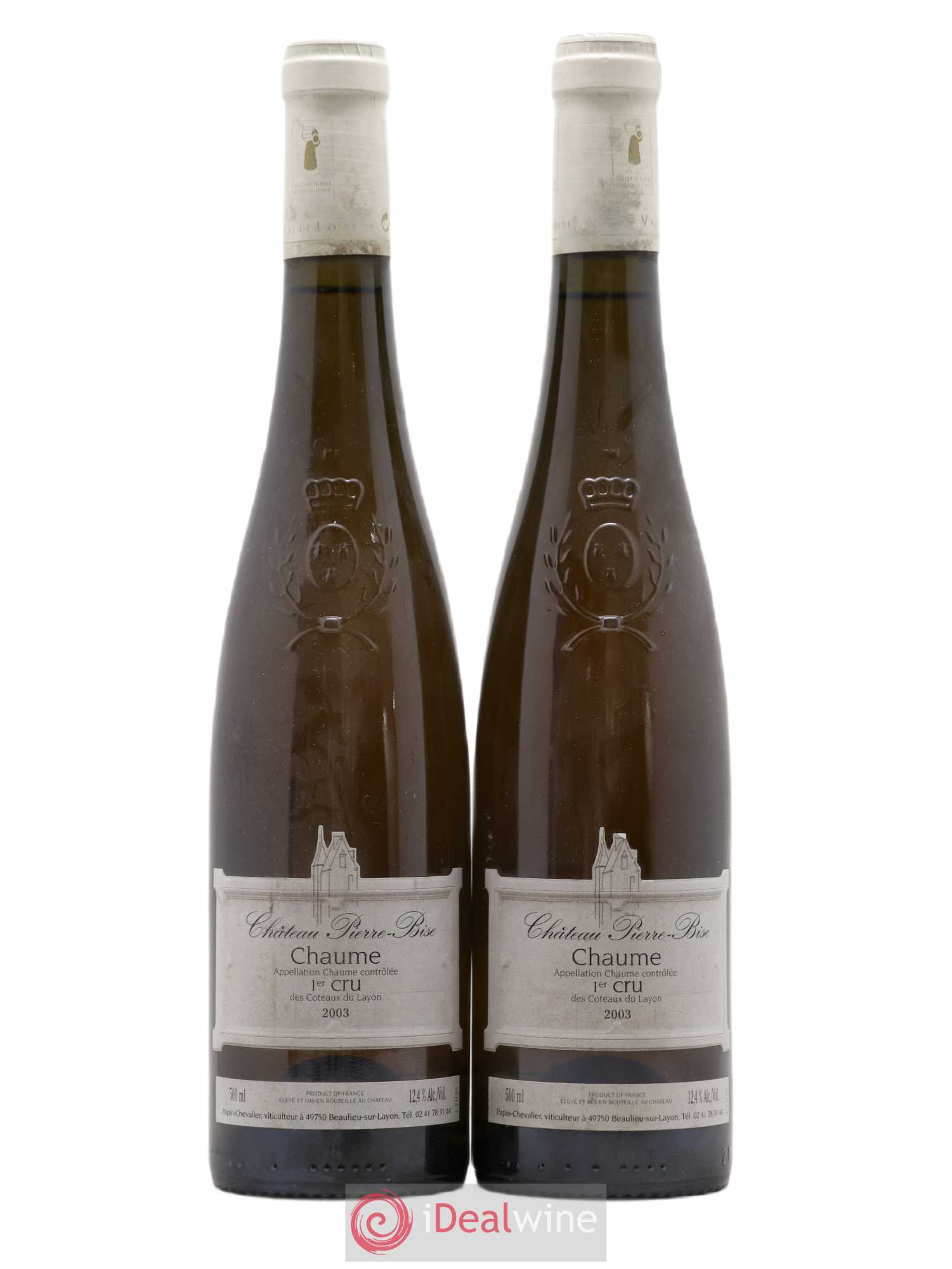 Chaume 1er cru Château Pierre Bise 50CL 2003 - Lotto di 2 bottiglie - 0
