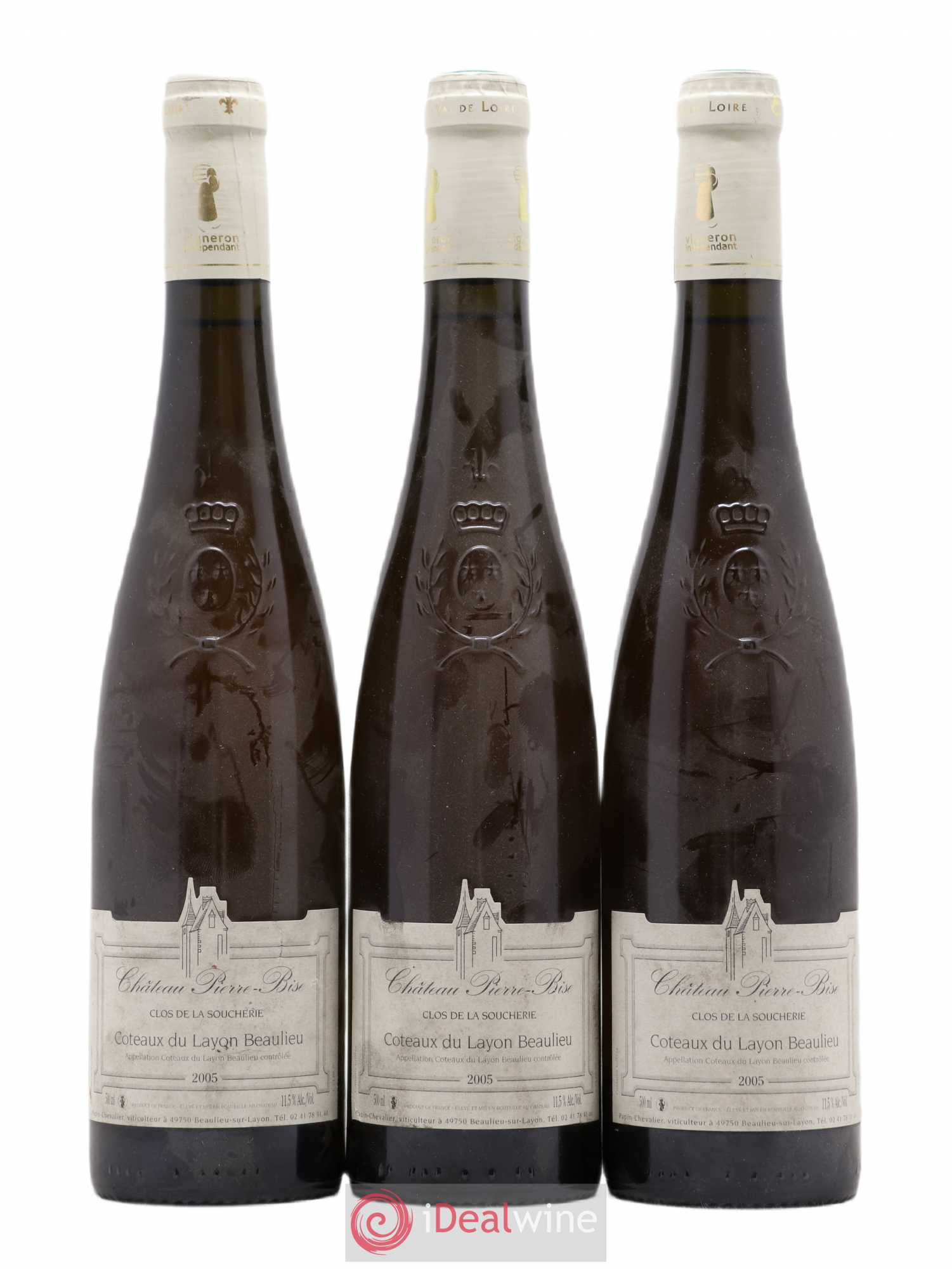 Coteaux du Layon Beaulieu Clos Soucherie Château Pierre Bise 50cl 2005 - Lotto di 3 bottiglie - 0