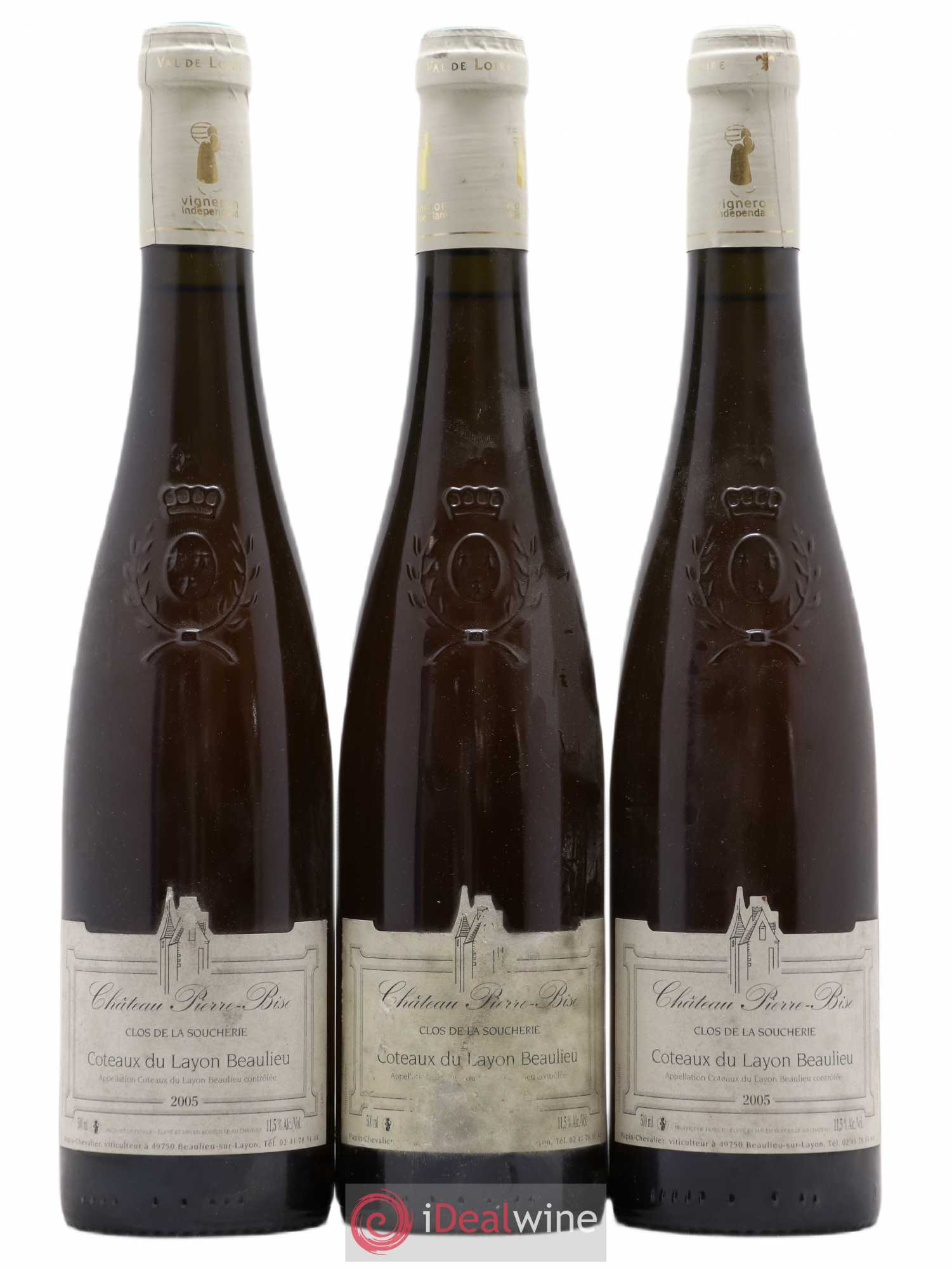 Coteaux du Layon Beaulieu Clos Soucherie Château Pierre Bise 2005 - Lotto di 3 bottiglie - 0