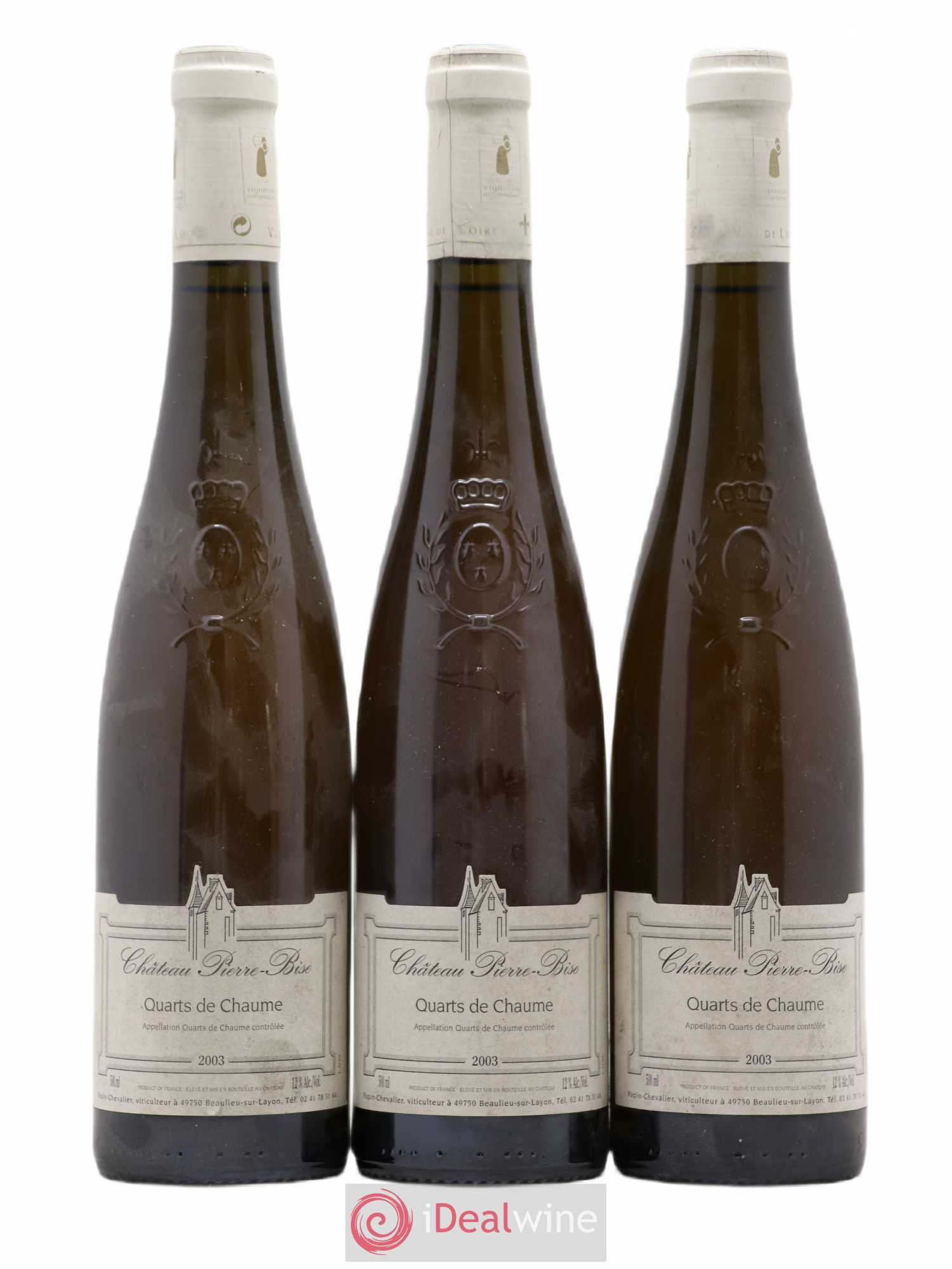 Quarts de Chaume Château Pierre Bise 50CL 2003 - Lotto di 3 bottiglie - 0