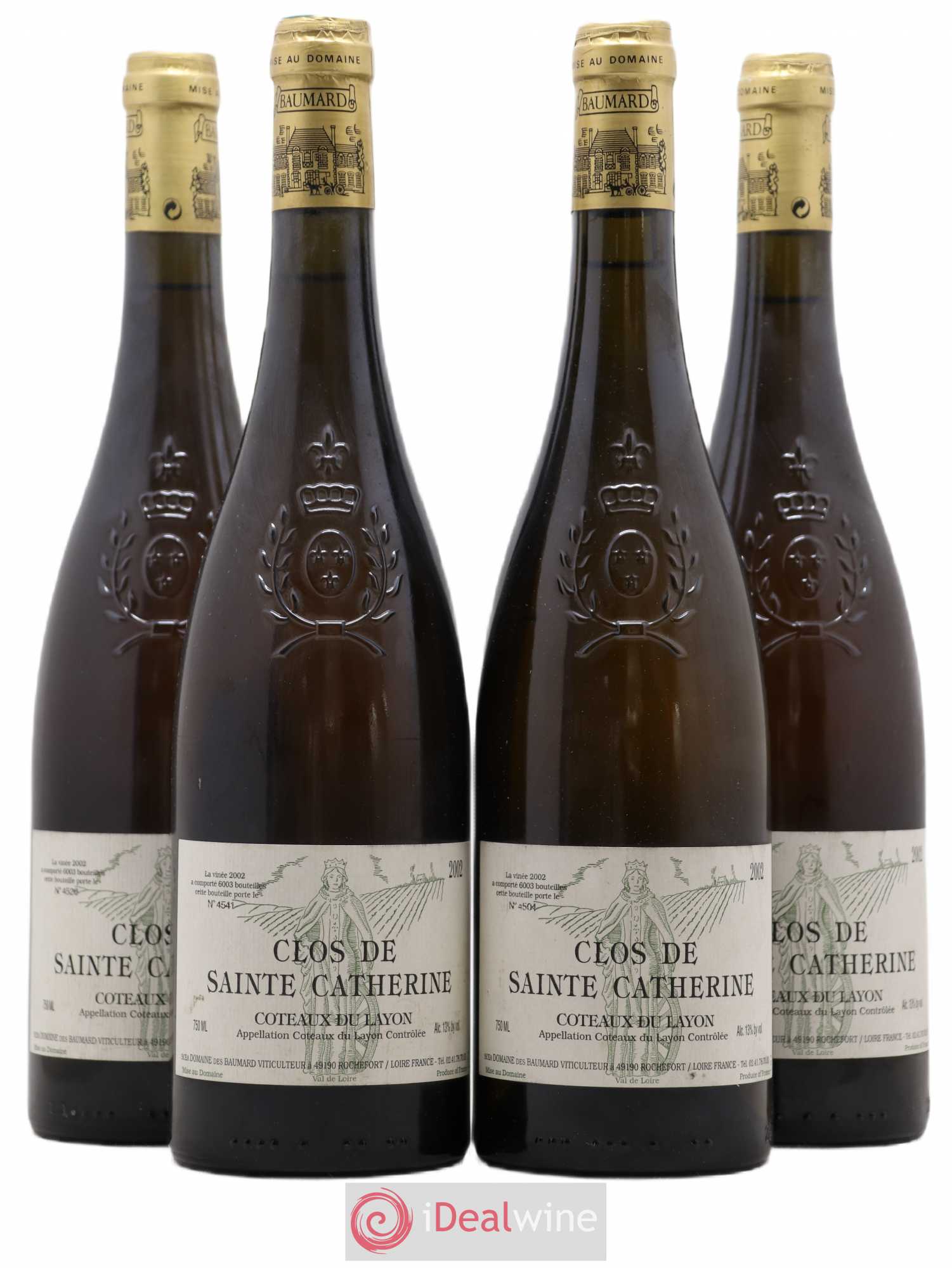 Coteaux du Layon Clos de Sainte Catherine Baumard (Domaine des) 2002 - Lotto di 4 bottiglie - 0