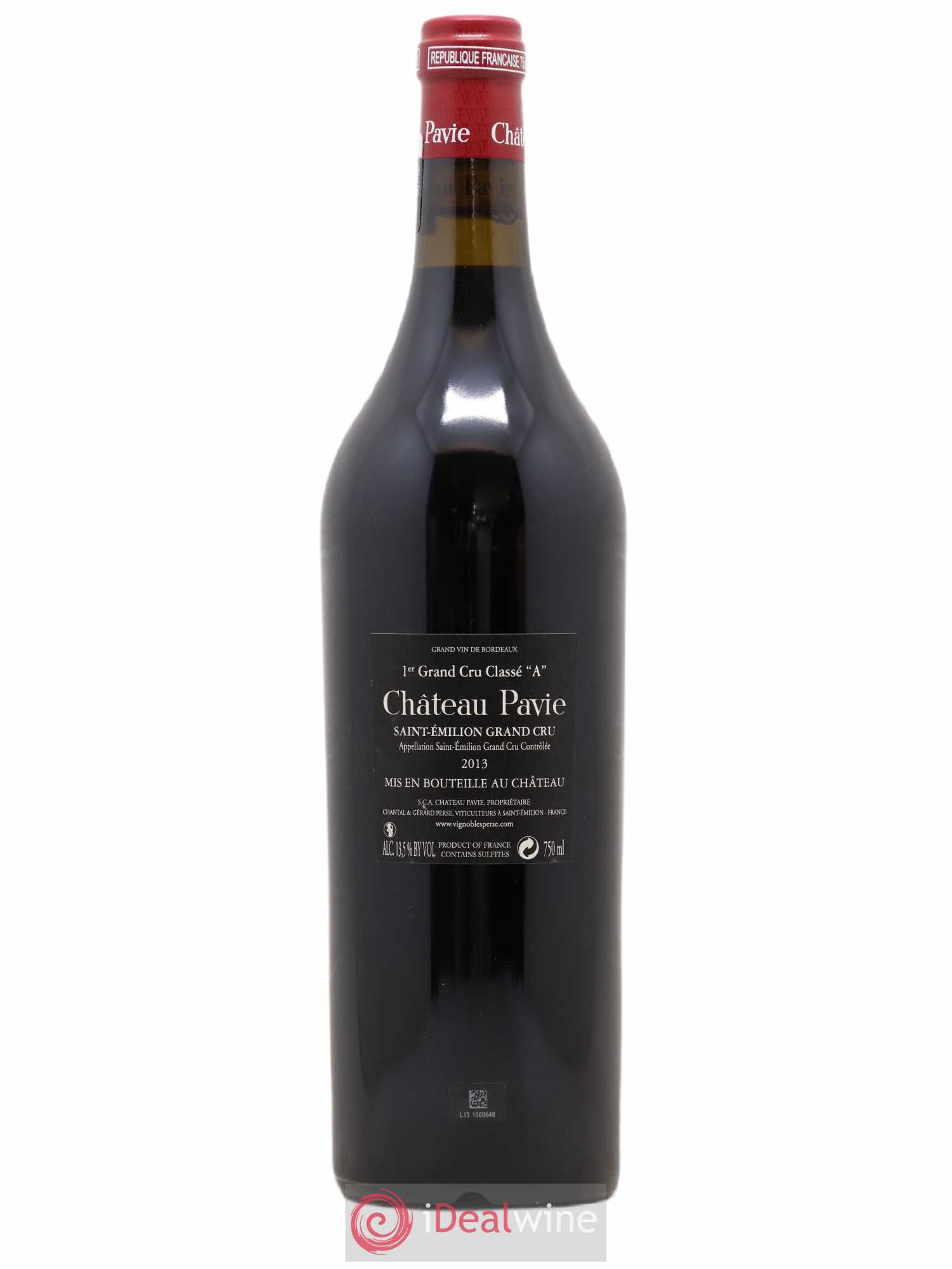 Château Pavie 1er Grand Cru Classé A 2013 - Lot de 1 bouteille - 1