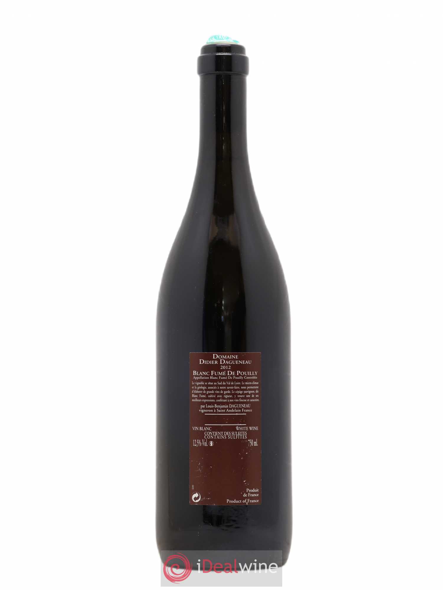 Vin de France (anciennement Pouilly-Fumé) Pur Sang Dagueneau (Domaine Didier - Louis-Benjamin) 2012 - Lot de 1 bouteille - 1