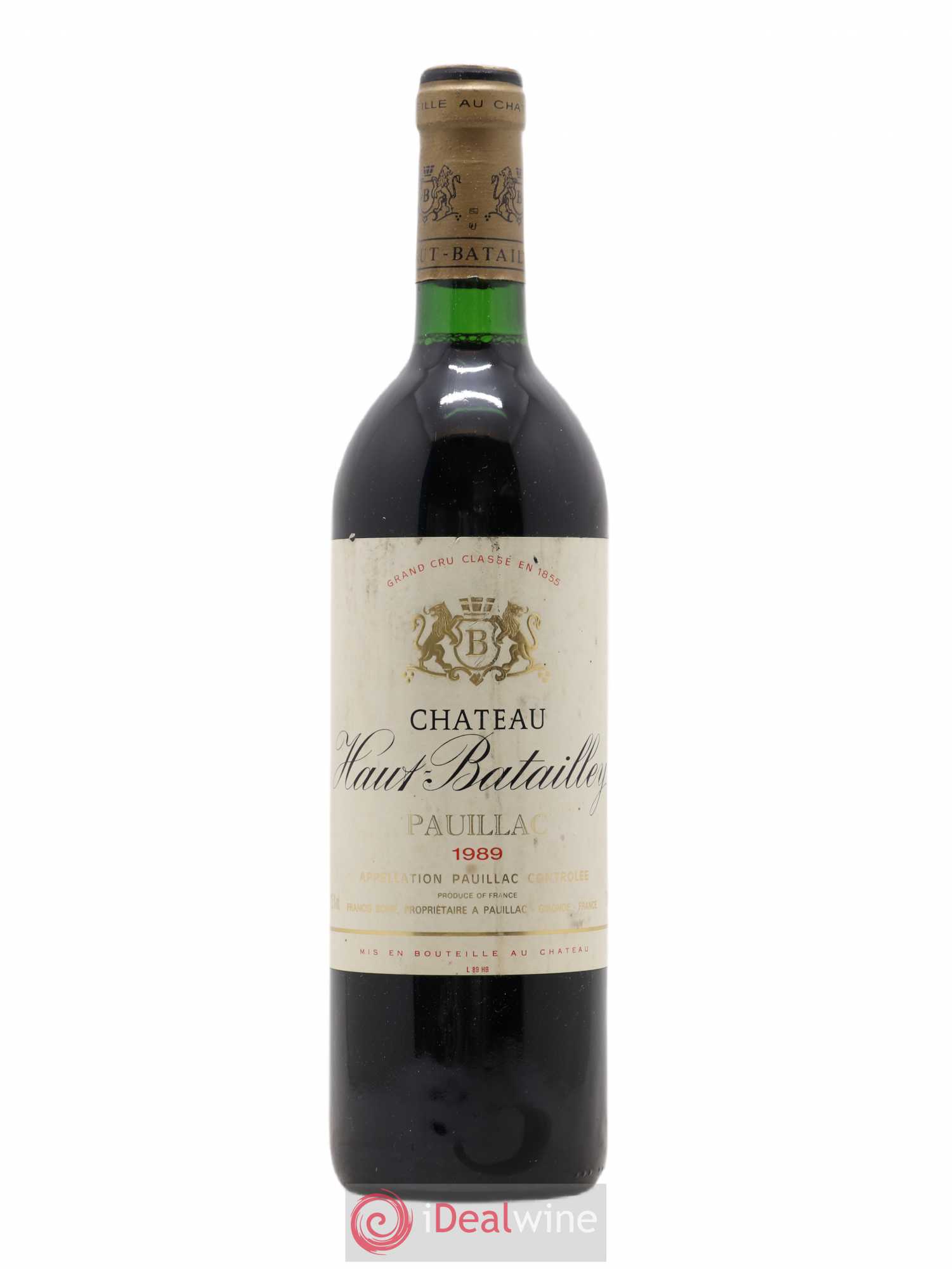 Château Haut Batailley 5ème Grand Cru Classé 1989 - Lot de 1 bouteille - 0
