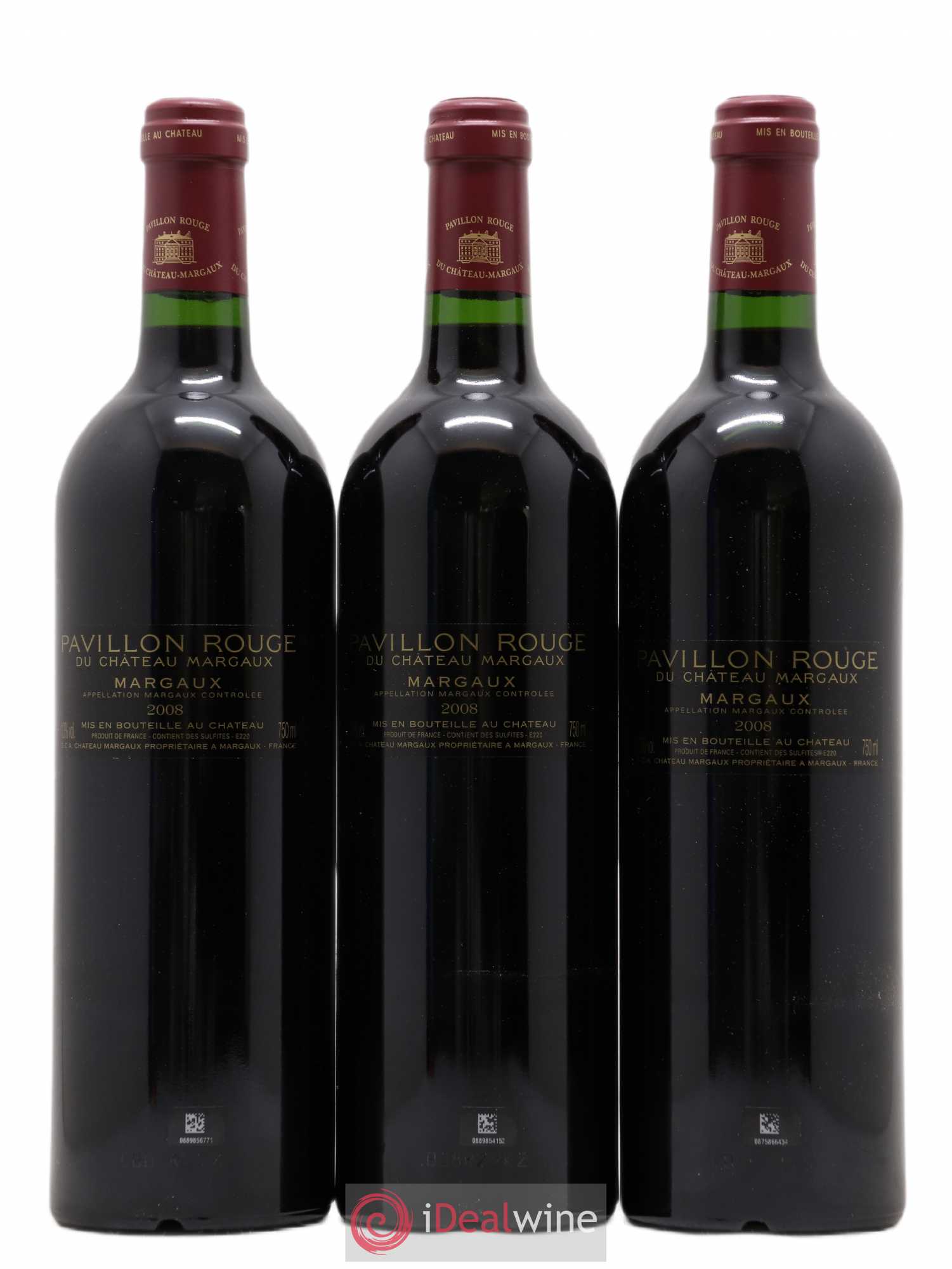 Pavillon Rouge du Château Margaux Second Vin 2008 - Lot de 3 bouteilles - 1