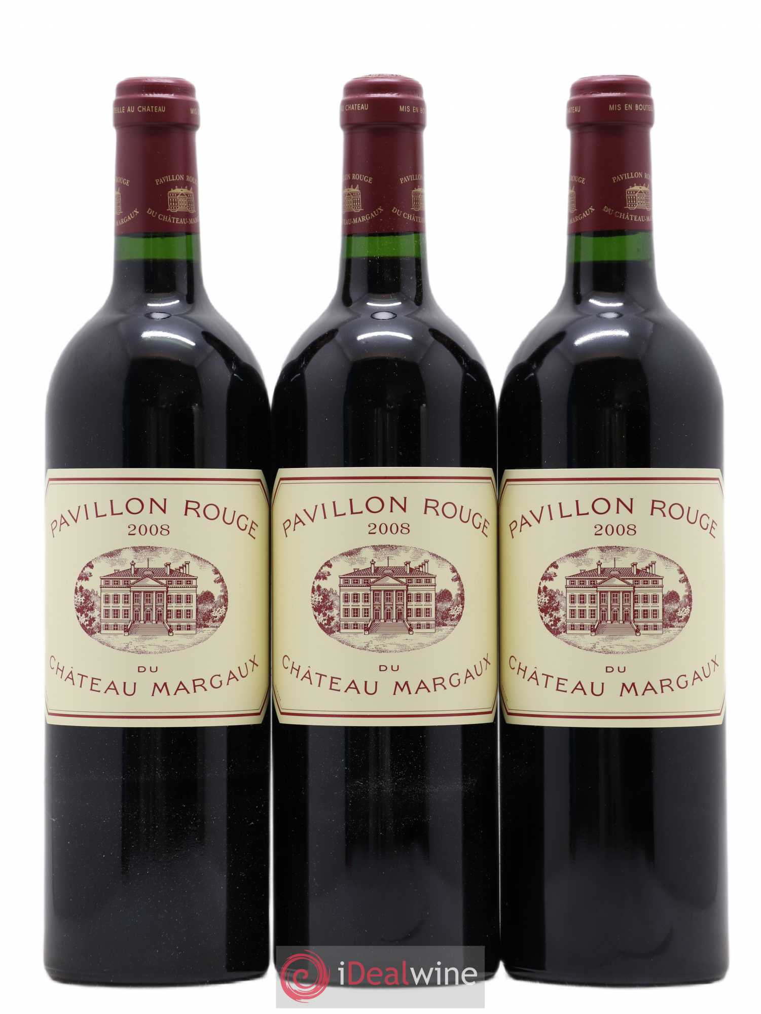 Pavillon Rouge du Château Margaux Second Vin 2008 - Lot de 3 bouteilles - 0
