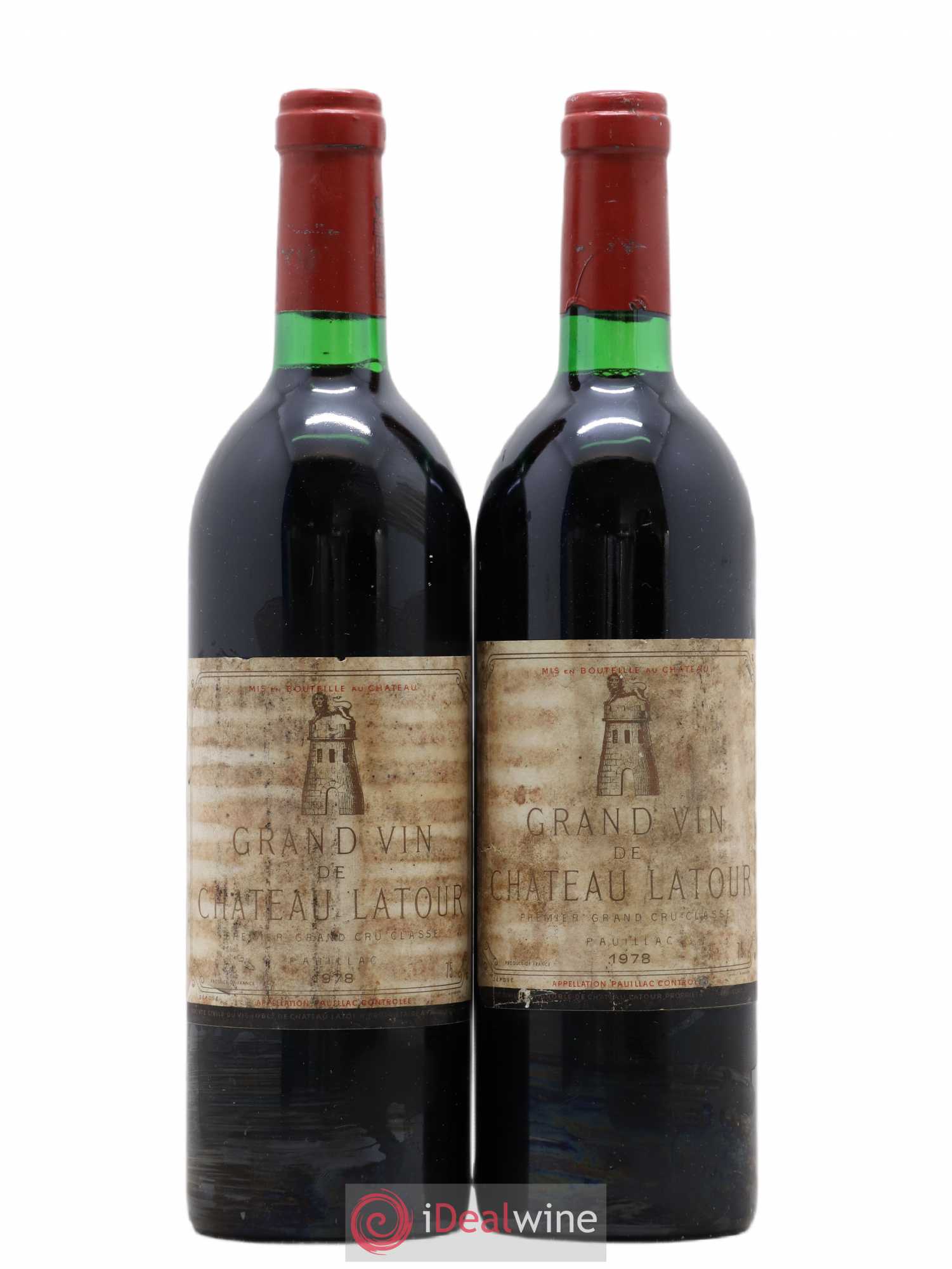 Château Latour 1er Grand Cru Classé 1978 - Lot de 2 bouteilles - 0