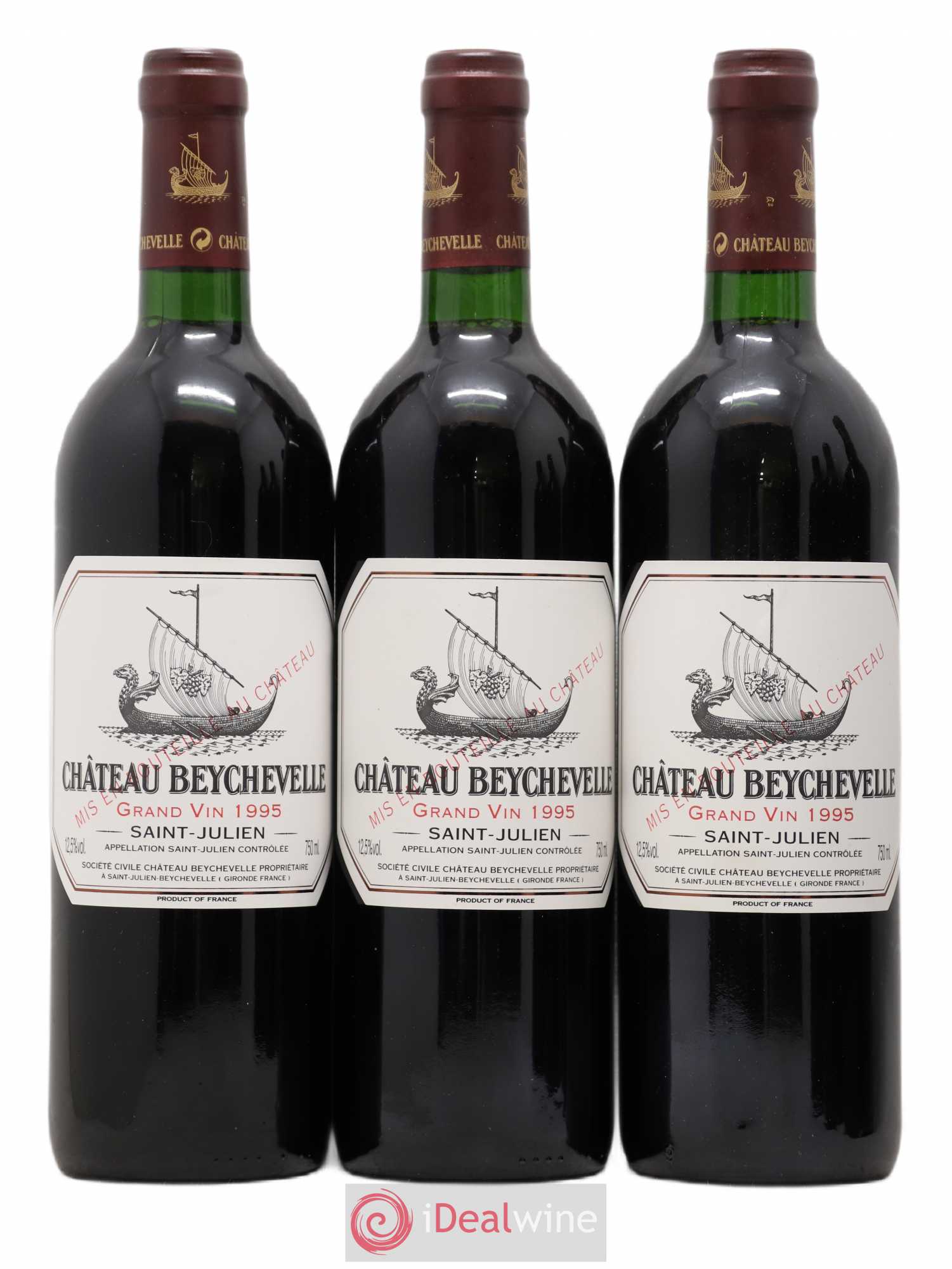 Château Beychevelle 4ème Grand Cru Classé 1995 - Lot de 6 bouteilles - 1