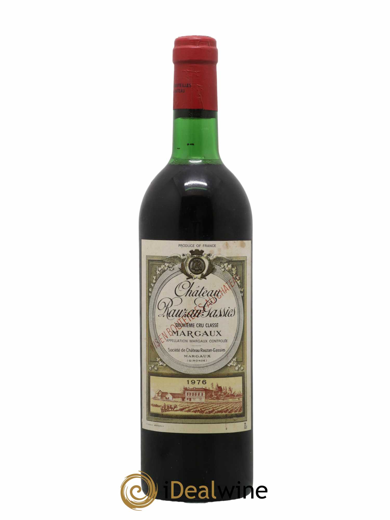 Château Rauzan-Gassies 2ème Grand Cru Classé 1976 - Lot de 1 bouteille - 0