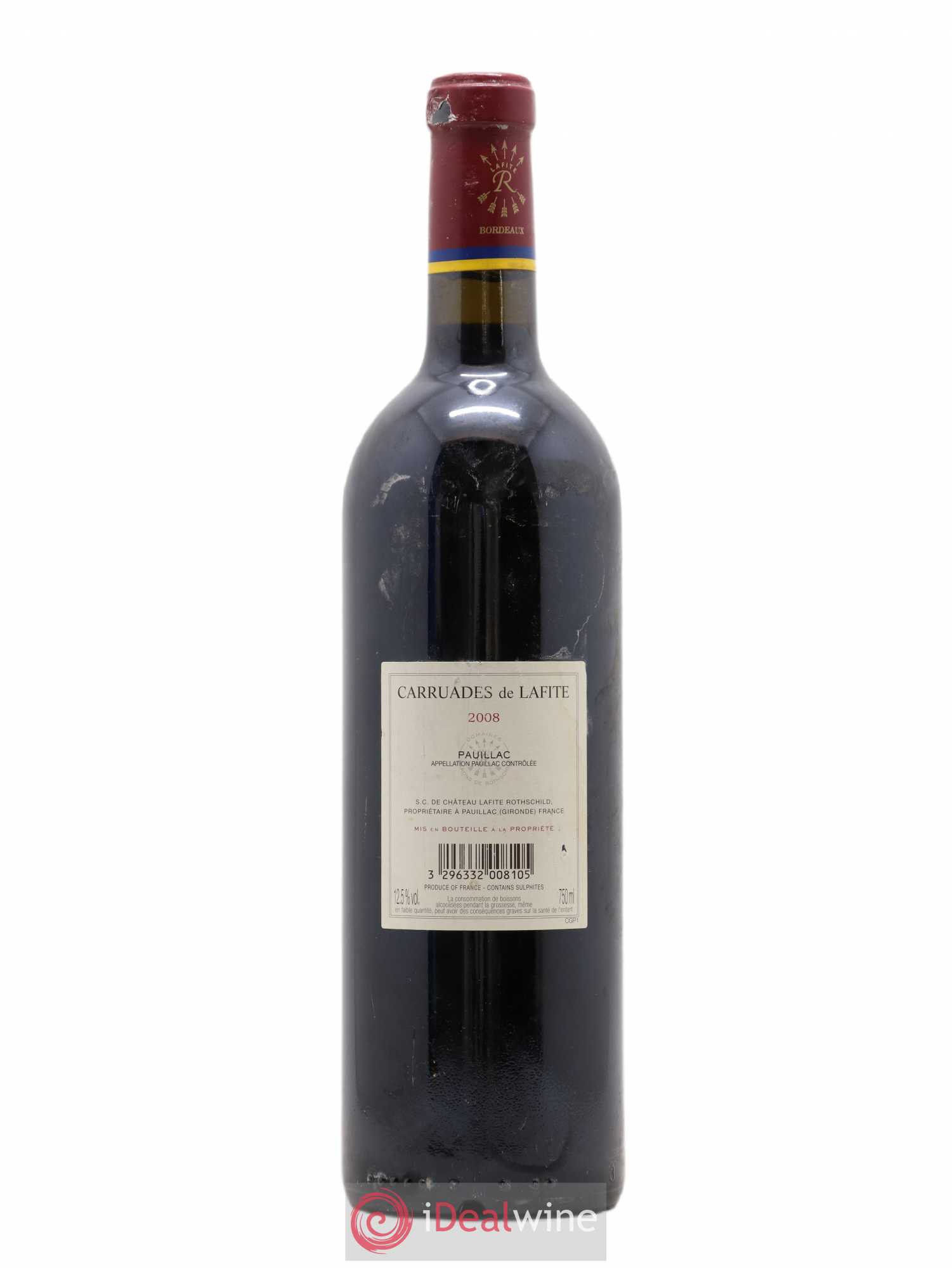 Carruades de Lafite Rothschild Second Vin 2008 - Lot de 1 bouteille - 1
