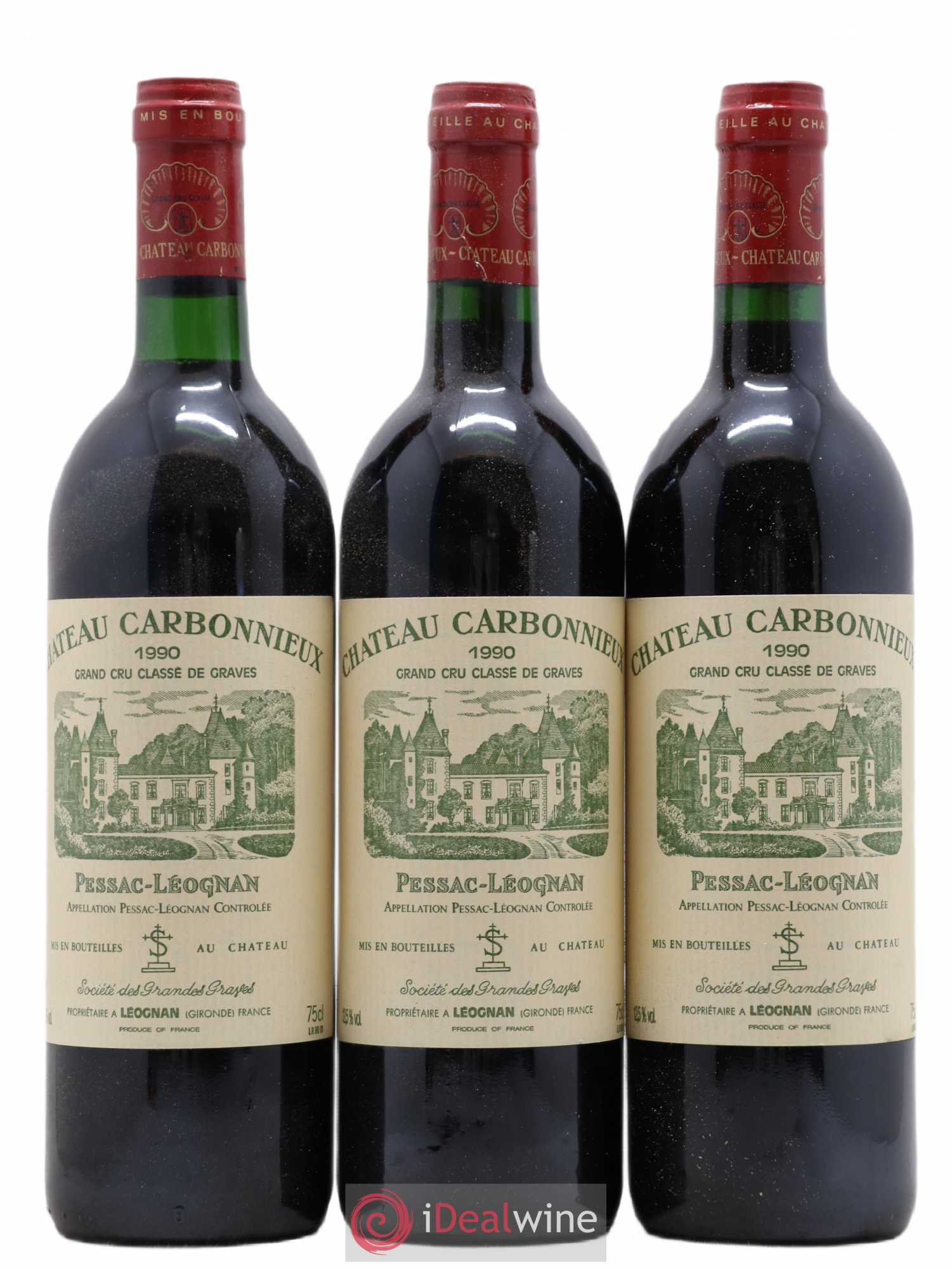 Château Carbonnieux Cru Classé de Graves 1990 - Lot de 12 bouteilles - 2