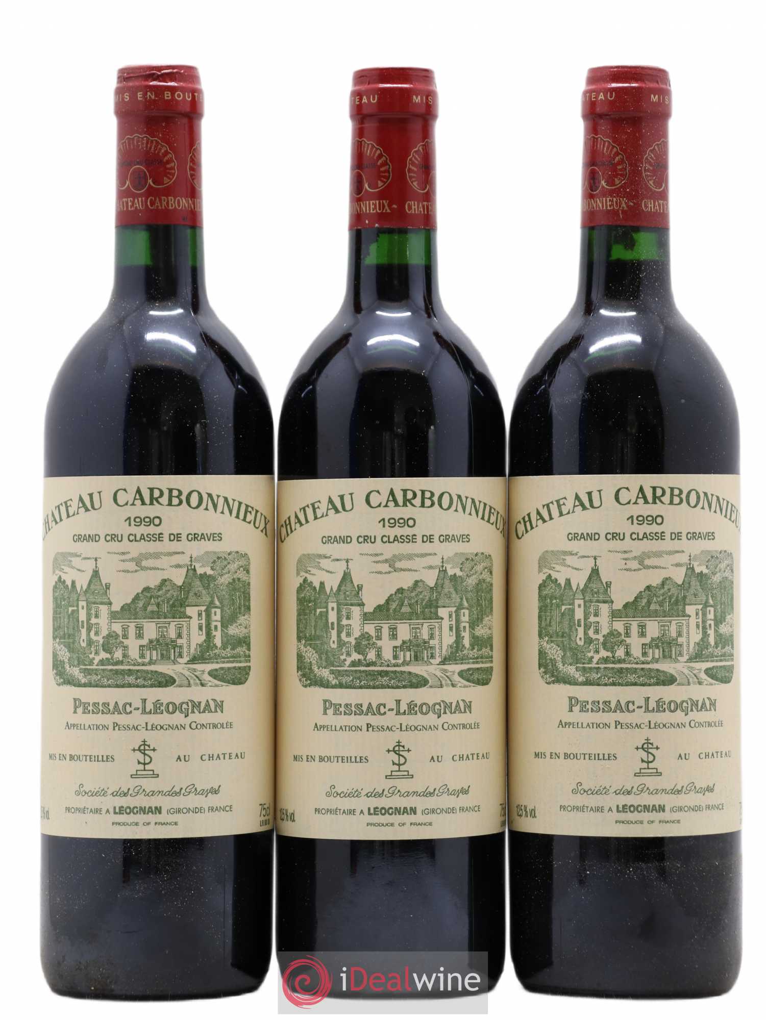 Château Carbonnieux Cru Classé de Graves 1990 - Lot de 12 bouteilles - 3